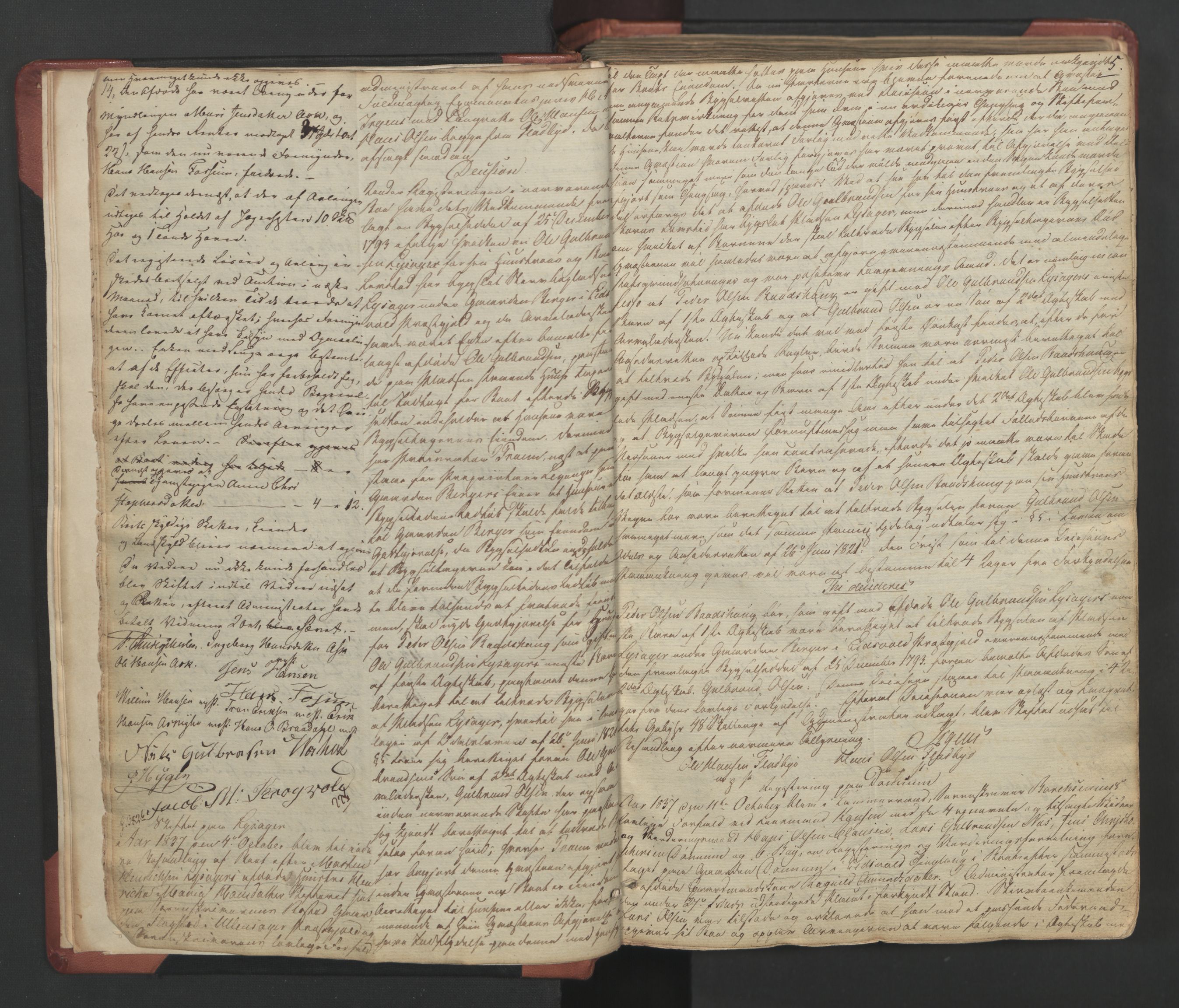 Øvre Romerike sorenskriveri, AV/SAO-A-10649/H/Hb/L0026: Skifteprotokoll nr. 26, 1837-1863, p. 4b-5a