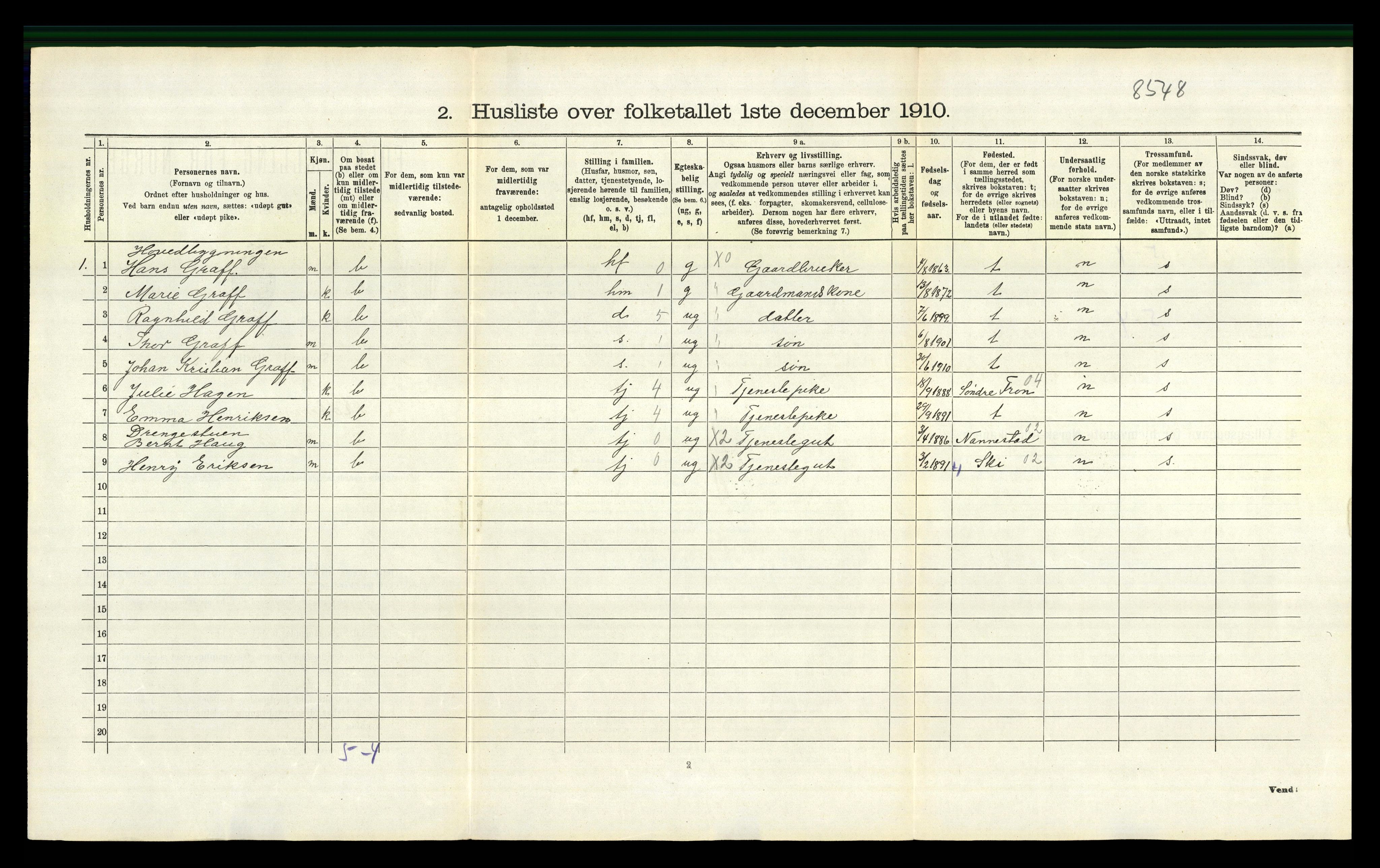 RA, 1910 census for Røyken, 1910, p. 756