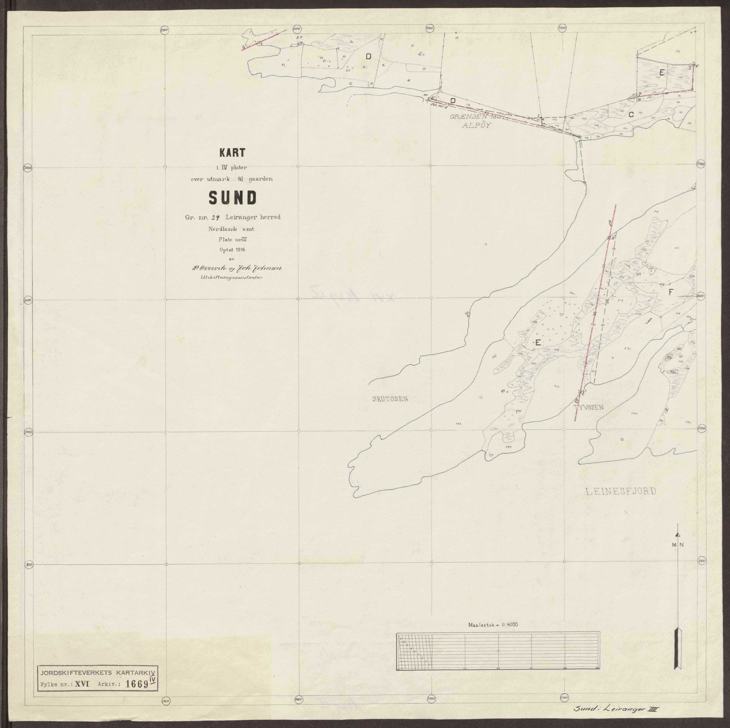 Jordskifteverkets kartarkiv, AV/RA-S-3929/T, 1859-1988, p. 1956