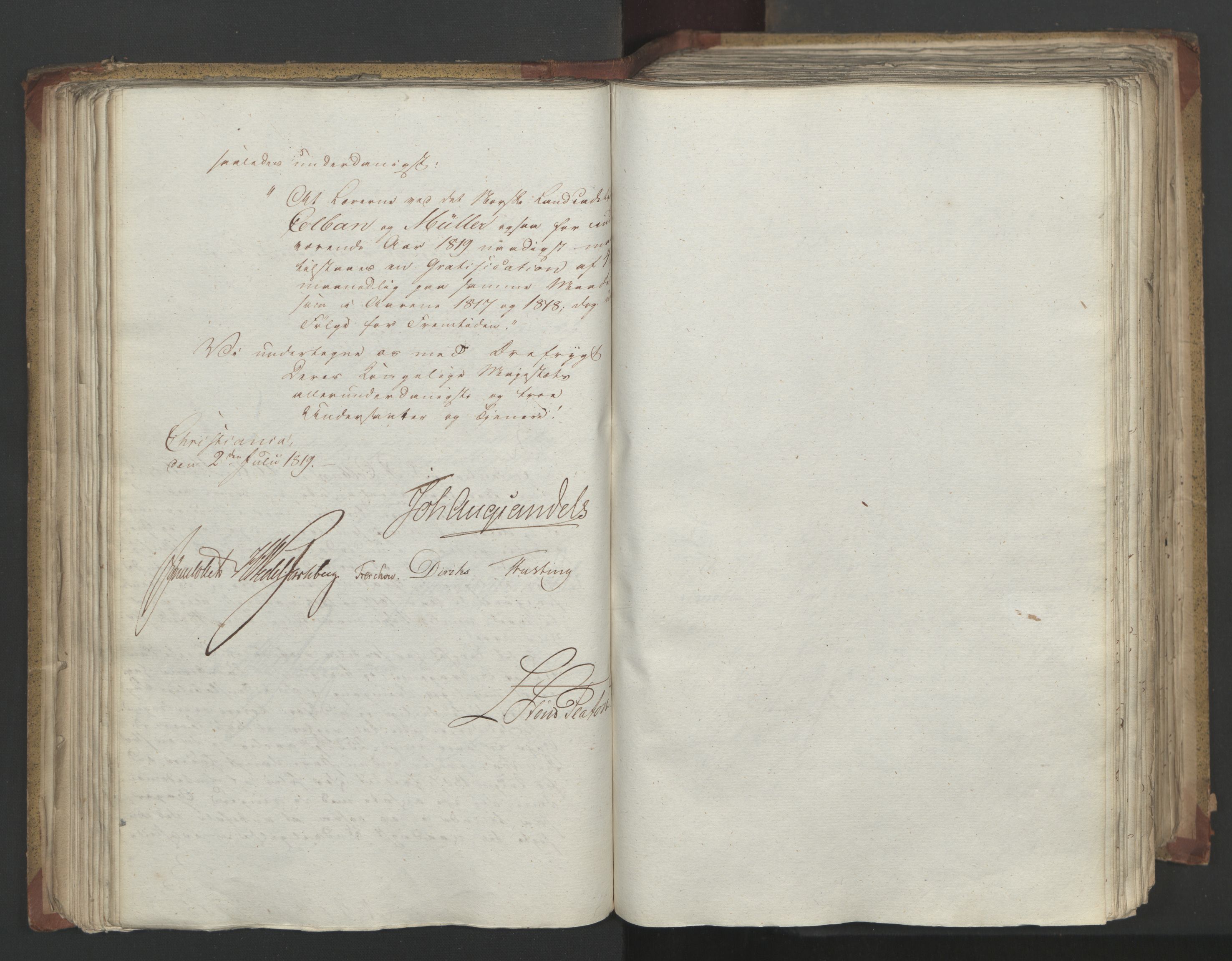 Statsrådsavdelingen i Stockholm, AV/RA-S-1003/D/Da/L0019: Regjeringsinnstillinger nr. 3856-4052, 1819, p. 116