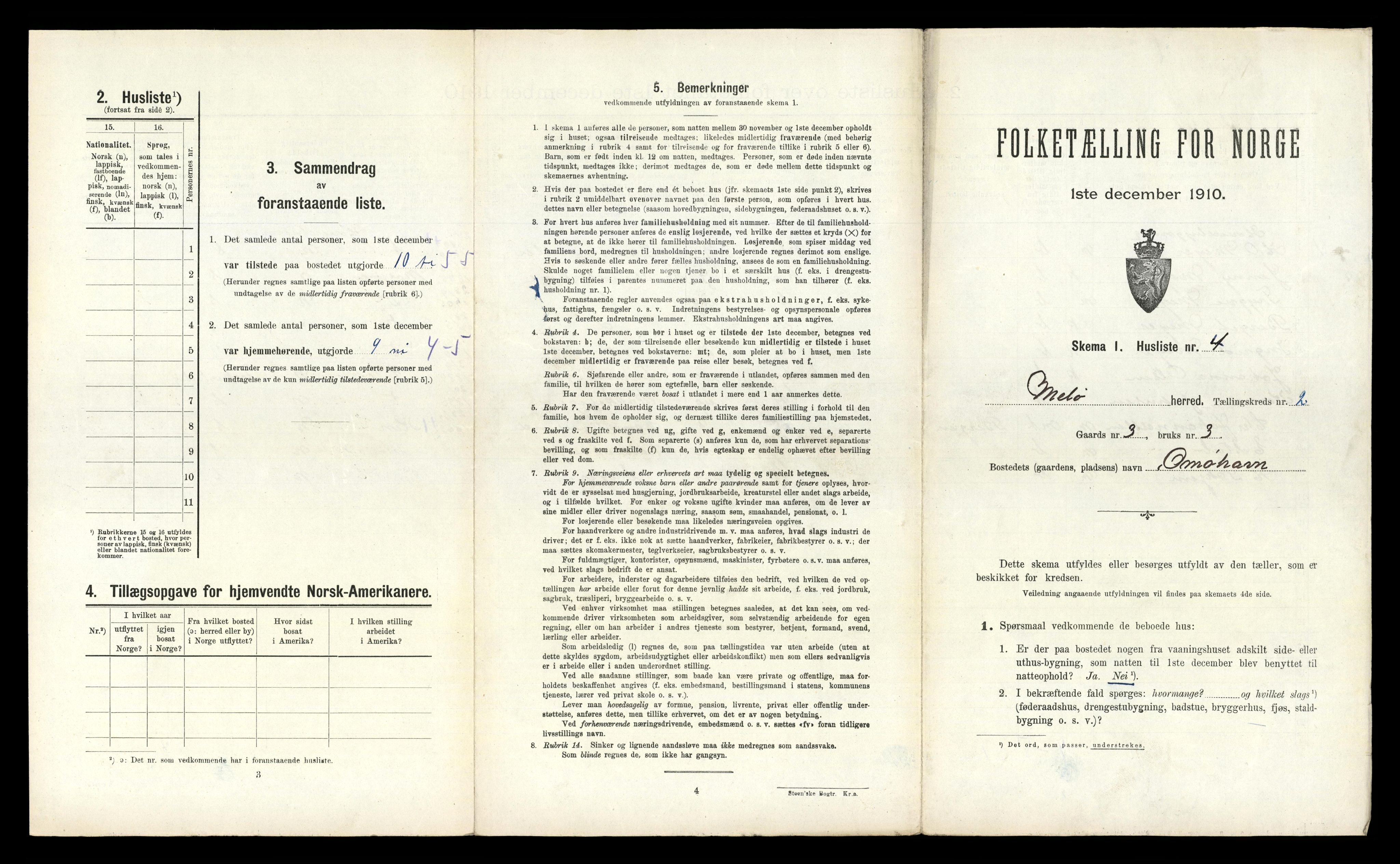 RA, 1910 census for Meløy, 1910, p. 152