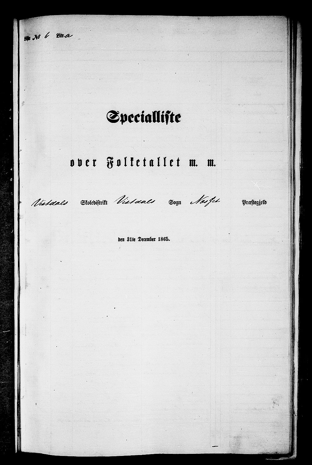 RA, 1865 census for Nesset, 1865, p. 121