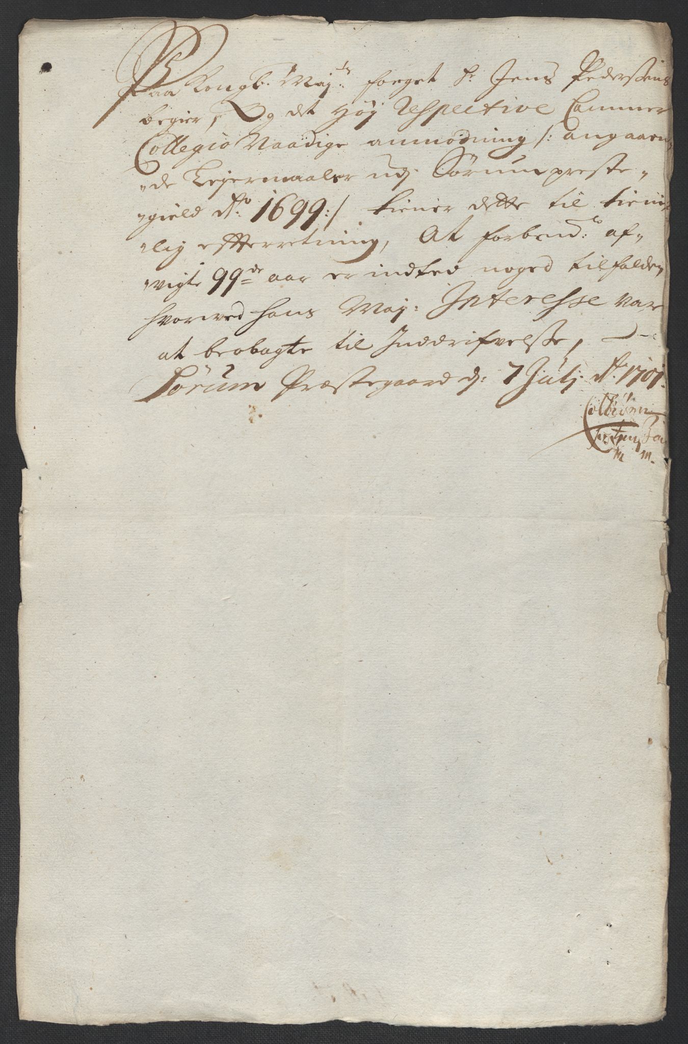 Rentekammeret inntil 1814, Reviderte regnskaper, Fogderegnskap, AV/RA-EA-4092/R11/L0582: Fogderegnskap Nedre Romerike, 1699, p. 251