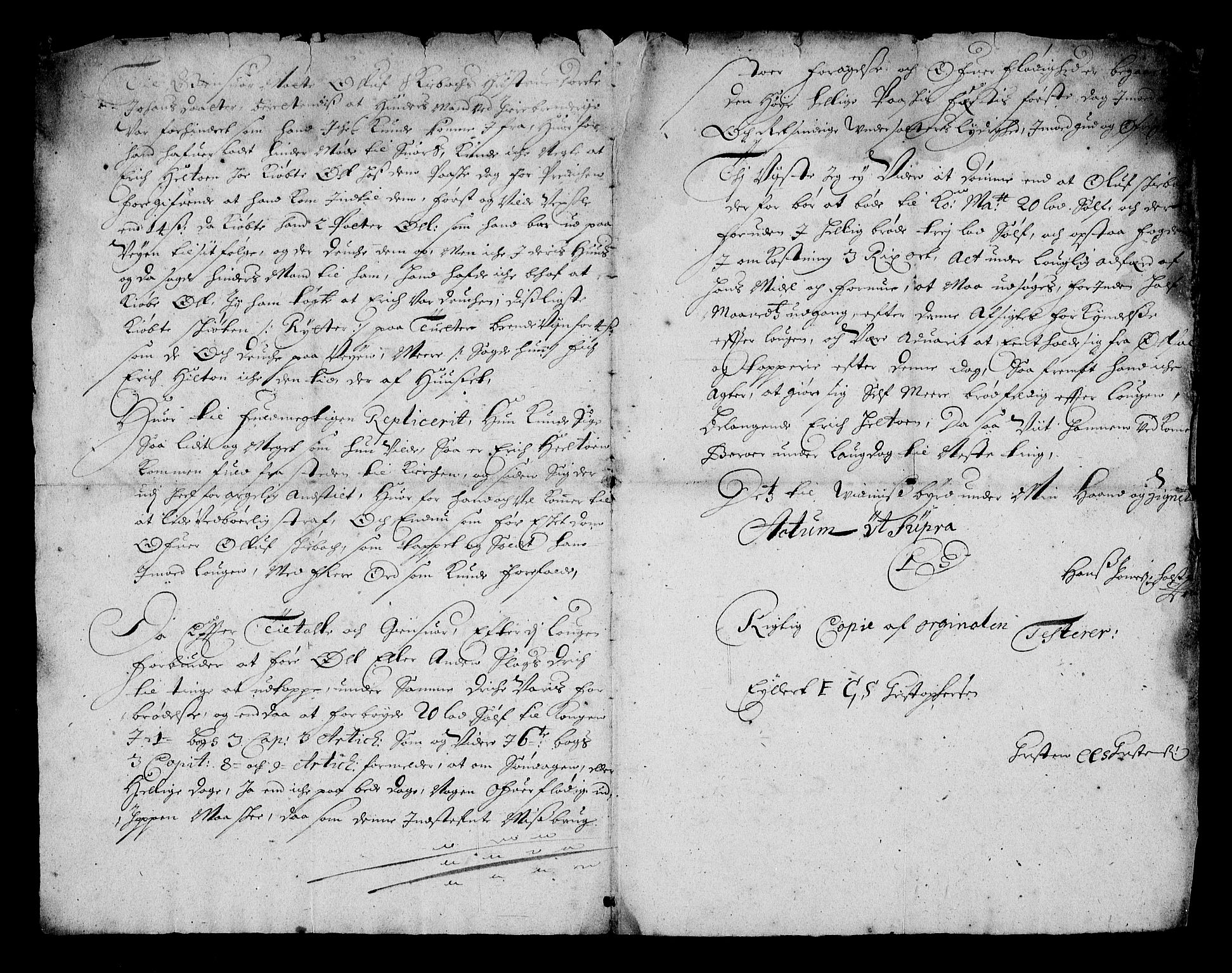 Stattholderembetet 1572-1771, RA/EA-2870/Af/L0004: Avskrifter av vedlegg til originale supplikker, nummerert i samsvar med supplikkbøkene, 1691-1694, p. 17