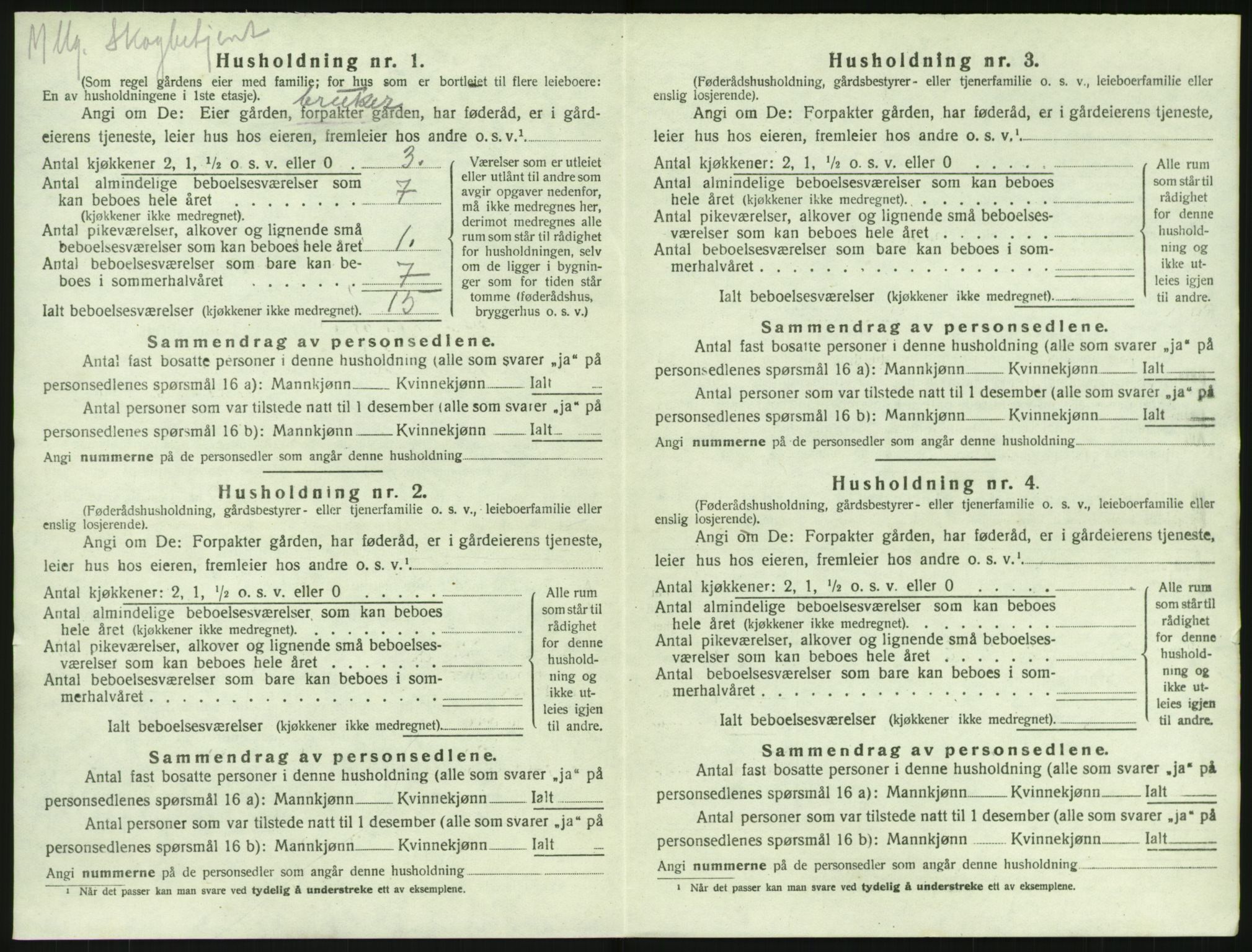 SAKO, 1920 census for Lardal, 1920, p. 988