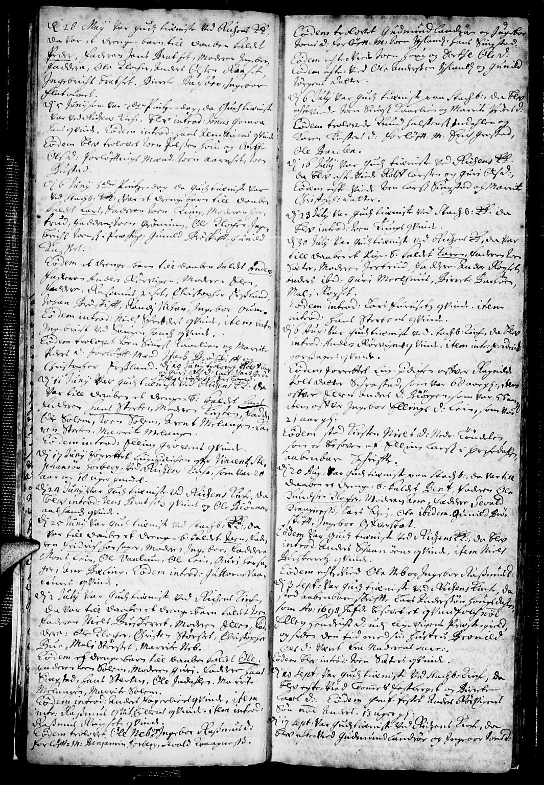 Ministerialprotokoller, klokkerbøker og fødselsregistre - Sør-Trøndelag, SAT/A-1456/646/L0603: Parish register (official) no. 646A01, 1700-1734, p. 9