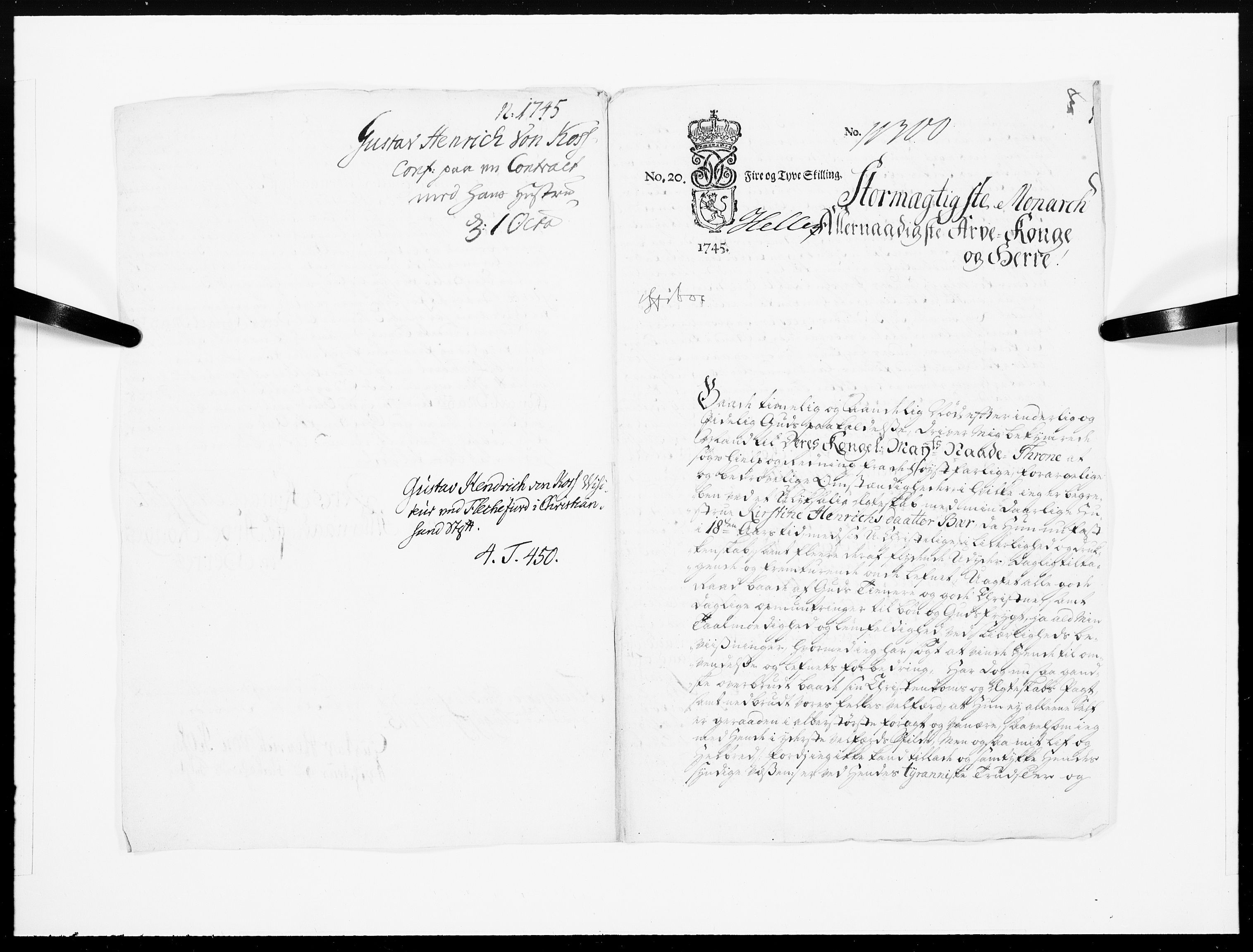 Danske Kanselli 1572-1799, AV/RA-EA-3023/F/Fc/Fcc/Fcca/L0143: Norske innlegg 1572-1799, 1745, p. 342