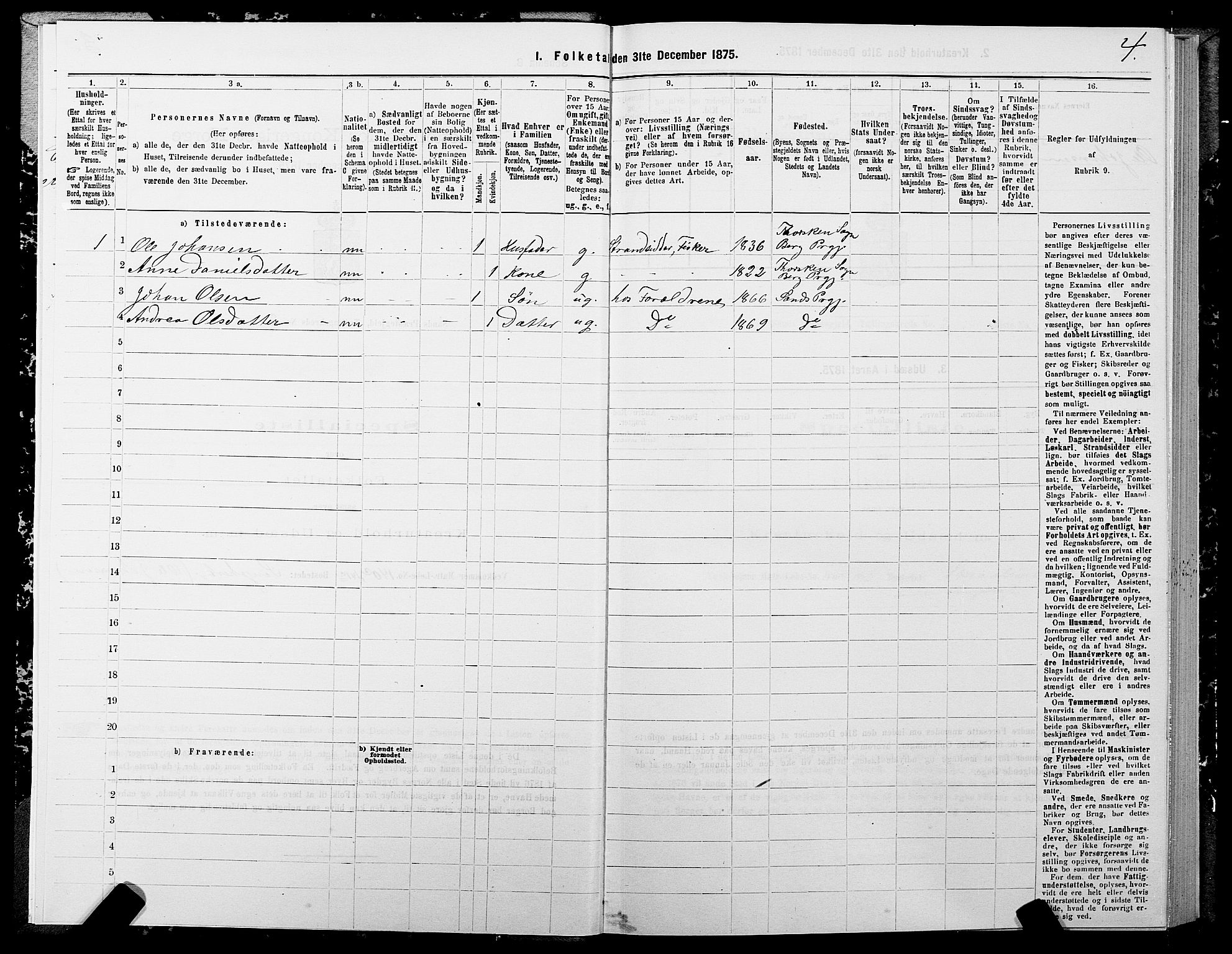 SATØ, 1875 census for 1915P Sand, 1875, p. 2004