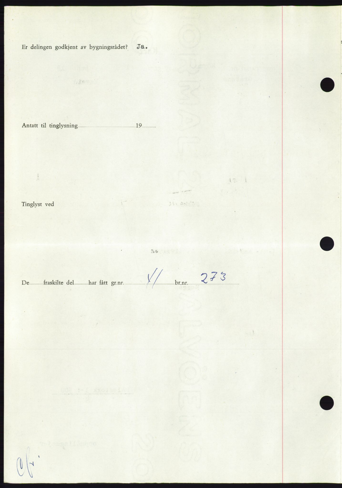 Søre Sunnmøre sorenskriveri, AV/SAT-A-4122/1/2/2C/L0090: Mortgage book no. 16A, 1951-1951, Diary no: : 2246/1951