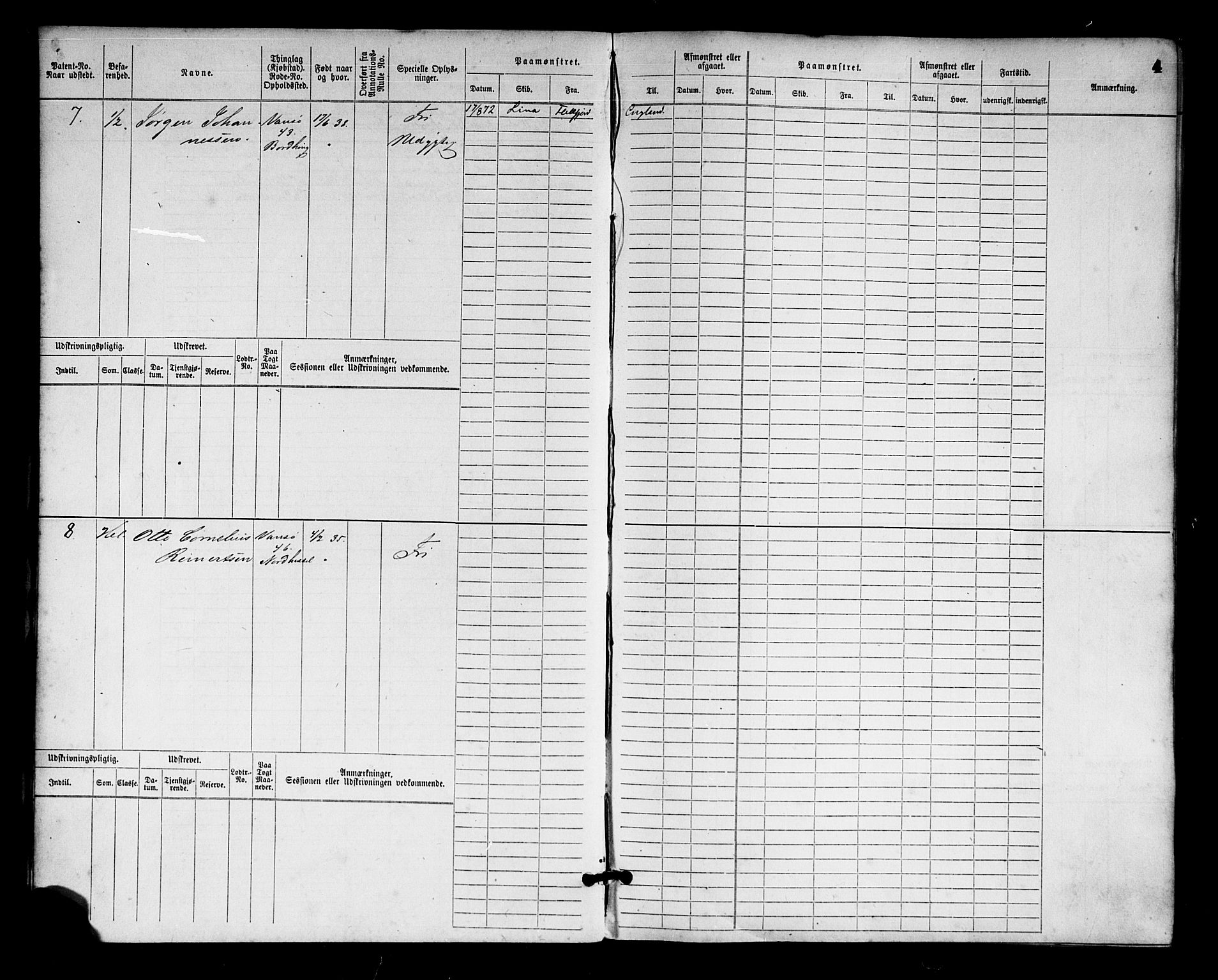 Farsund mønstringskrets, AV/SAK-2031-0017/F/Fb/L0001: Hovedrulle nr 1-758, M-4, 1868-1900, p. 7