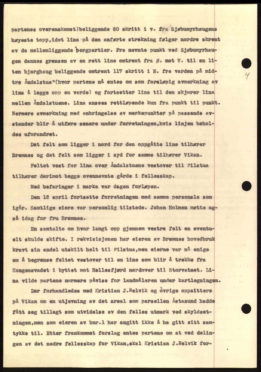 Nordmøre sorenskriveri, AV/SAT-A-4132/1/2/2Ca: Mortgage book no. A97, 1944-1944, Diary no: : 593/1944