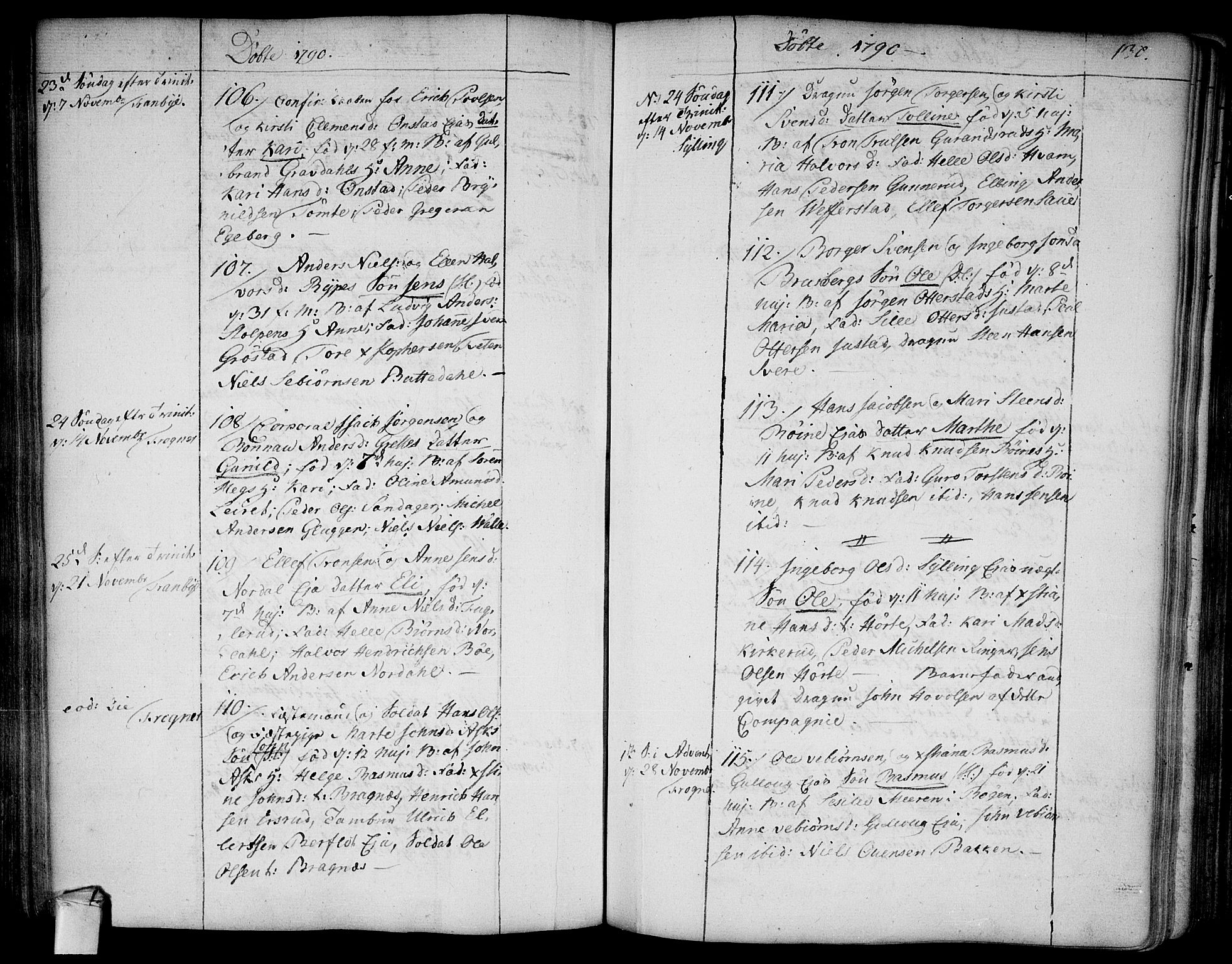 Lier kirkebøker, SAKO/A-230/F/Fa/L0006: Parish register (official) no. I 6, 1777-1794, p. 130