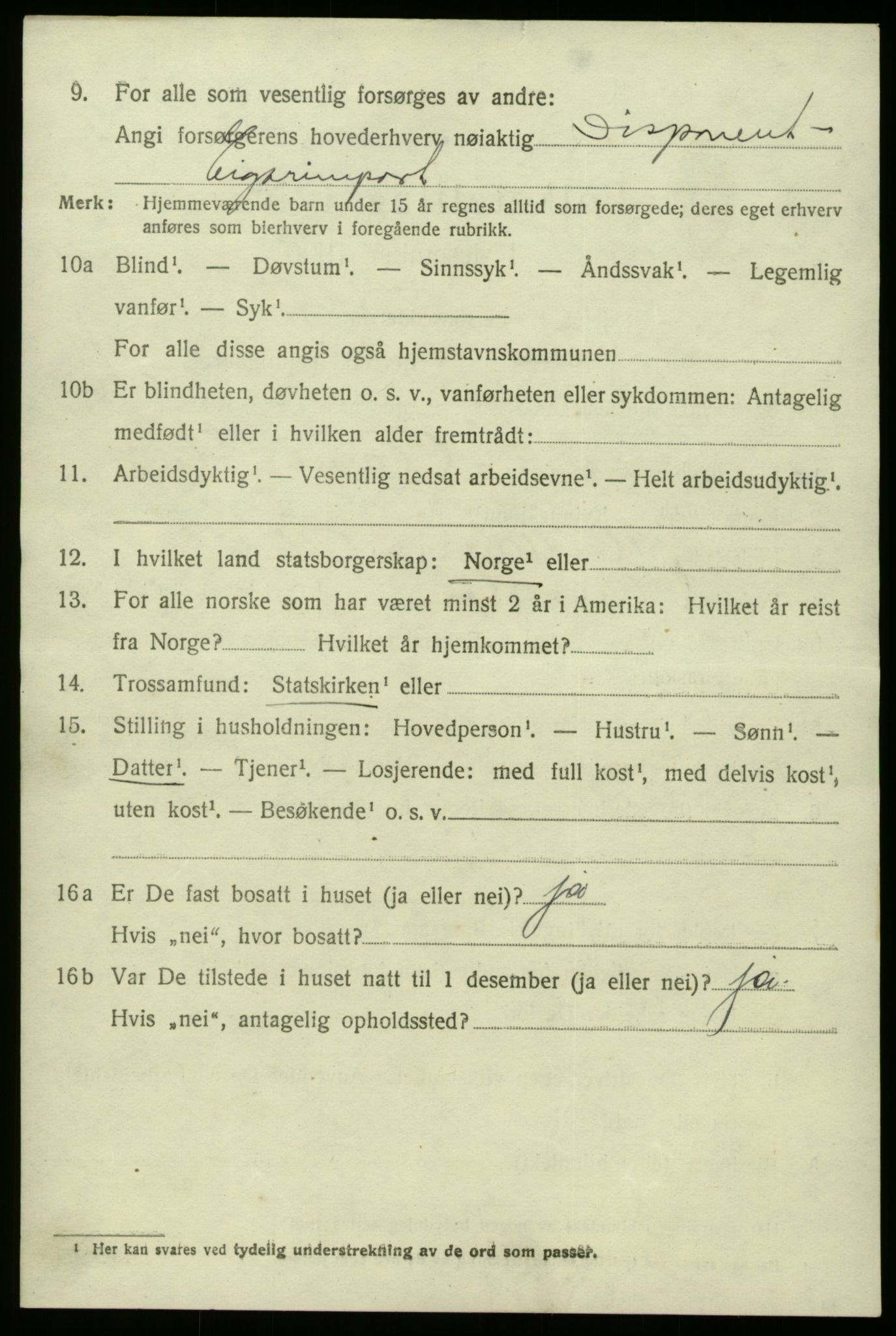 SAB, 1920 census for Fana, 1920, p. 16584