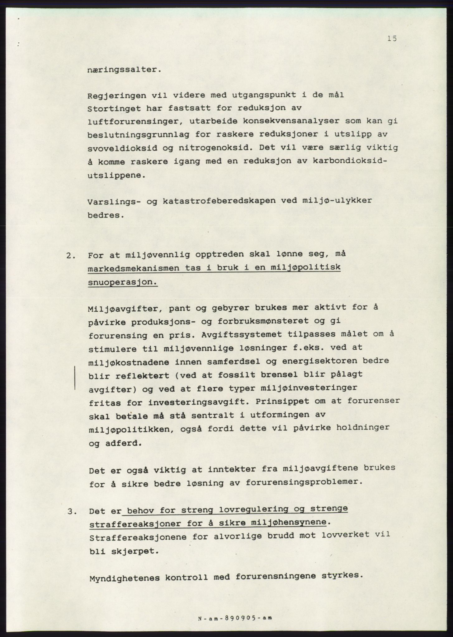 Forhandlingsmøtene 1989 mellom Høyre, KrF og Senterpartiet om dannelse av regjering, AV/RA-PA-0697/A/L0001: Forhandlingsprotokoll med vedlegg, 1989, p. 508