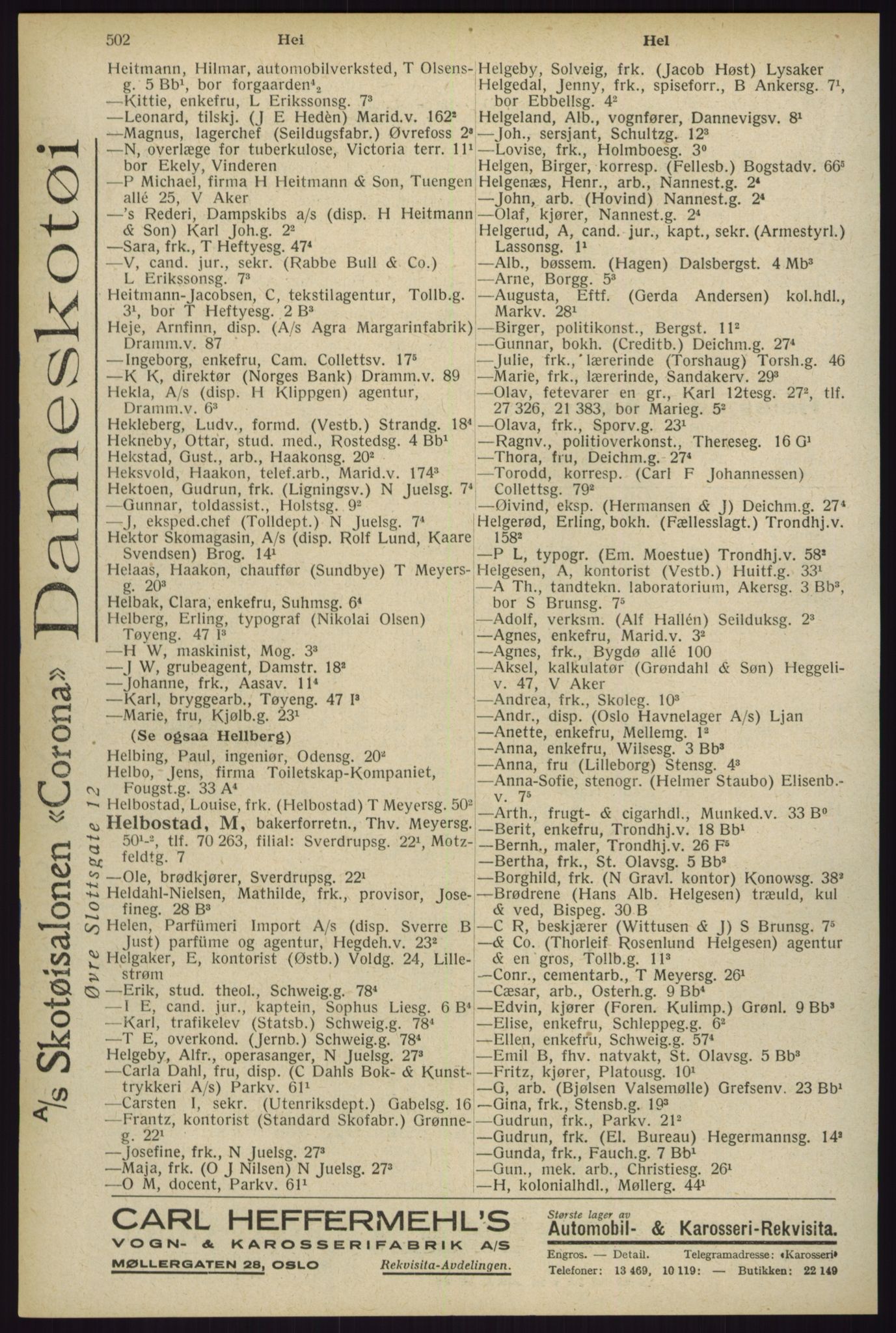 Kristiania/Oslo adressebok, PUBL/-, 1929, p. 502