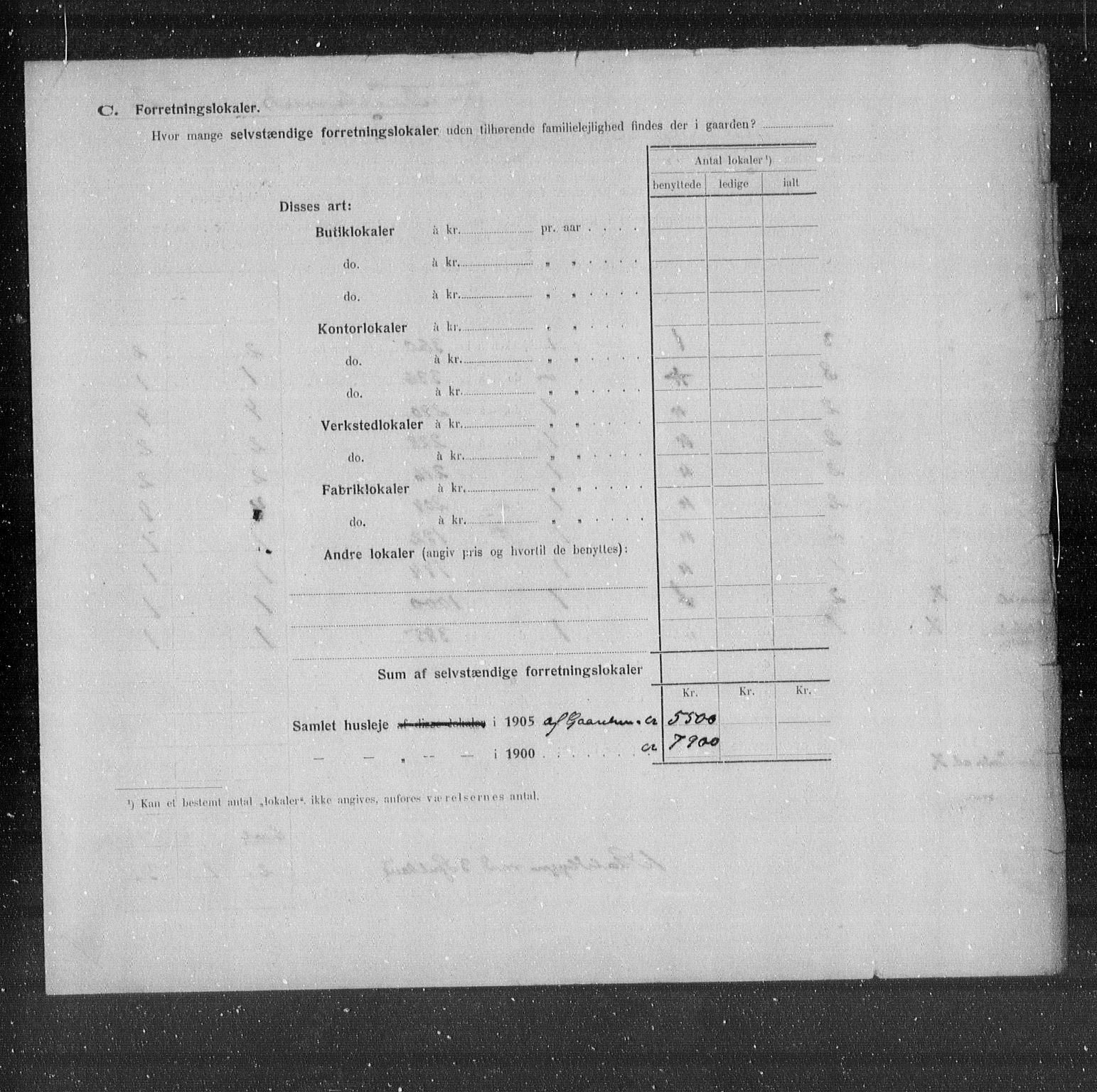 OBA, Municipal Census 1905 for Kristiania, 1905, p. 7987