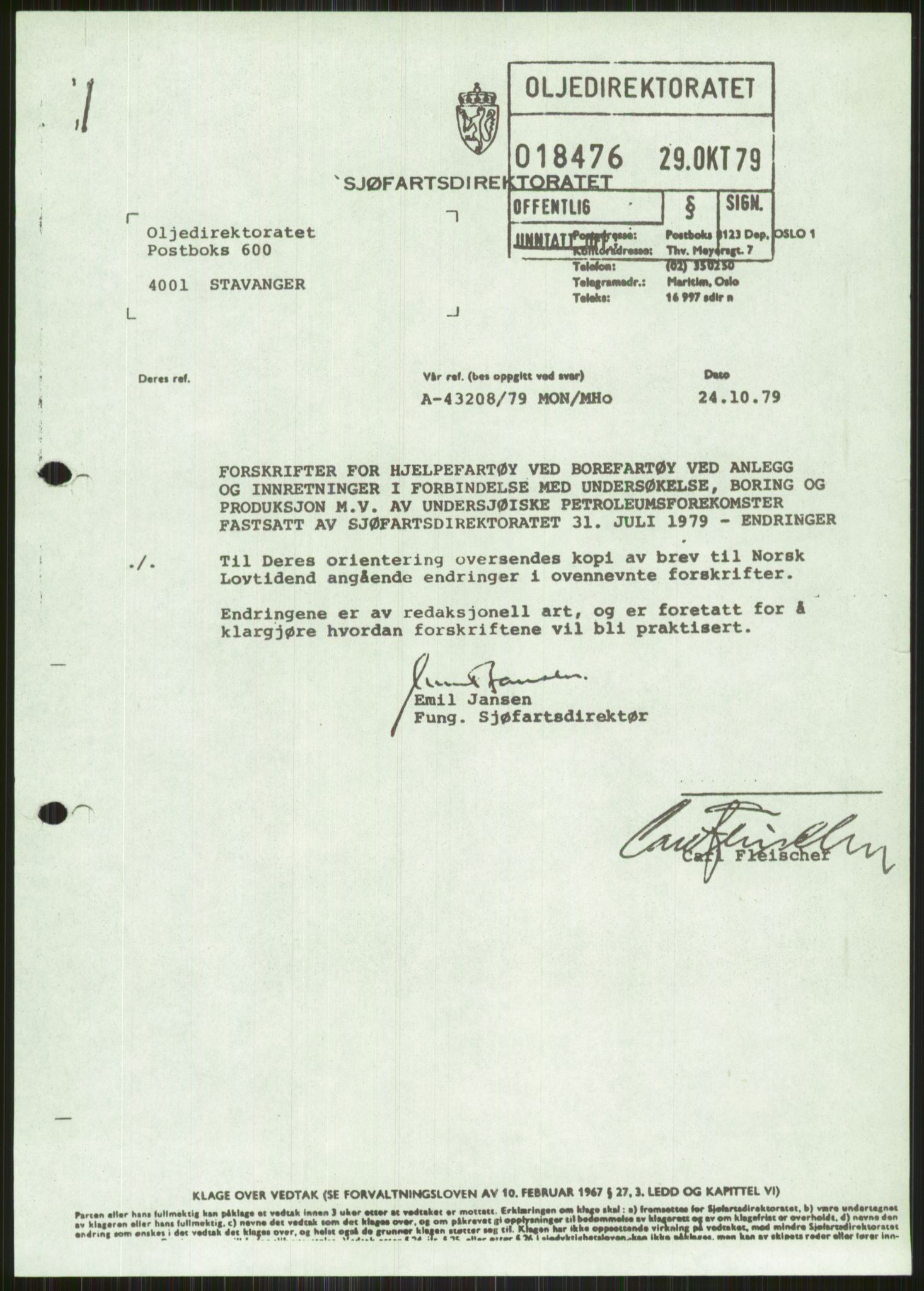 Justisdepartementet, Granskningskommisjonen ved Alexander Kielland-ulykken 27.3.1980, AV/RA-S-1165/D/L0011: 0001 Politiavhør/G Oljedirektoratet (G5)/0003 Møter, beslutninger m.v. vedr. arbeidet til kommisjonen, 1980-1981, p. 487