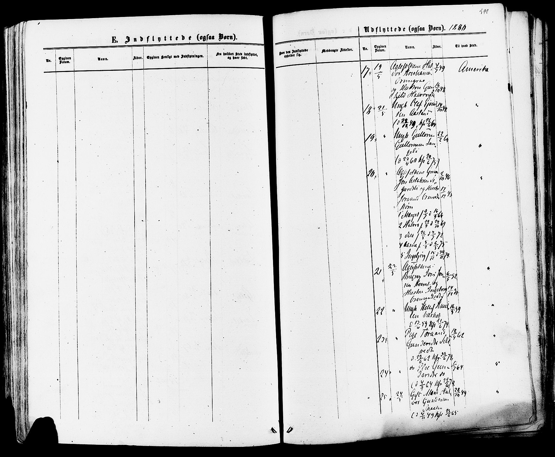 Mo kirkebøker, AV/SAKO-A-286/F/Fa/L0006: Parish register (official) no. I 6, 1865-1885, p. 342