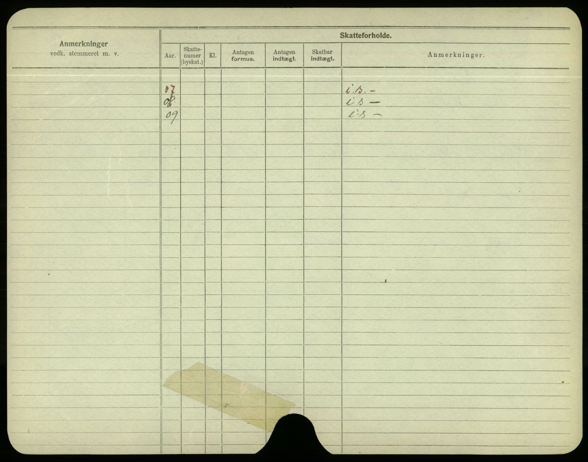 Oslo folkeregister, Registerkort, AV/SAO-A-11715/F/Fa/Fac/L0004: Menn, 1906-1914, p. 500b