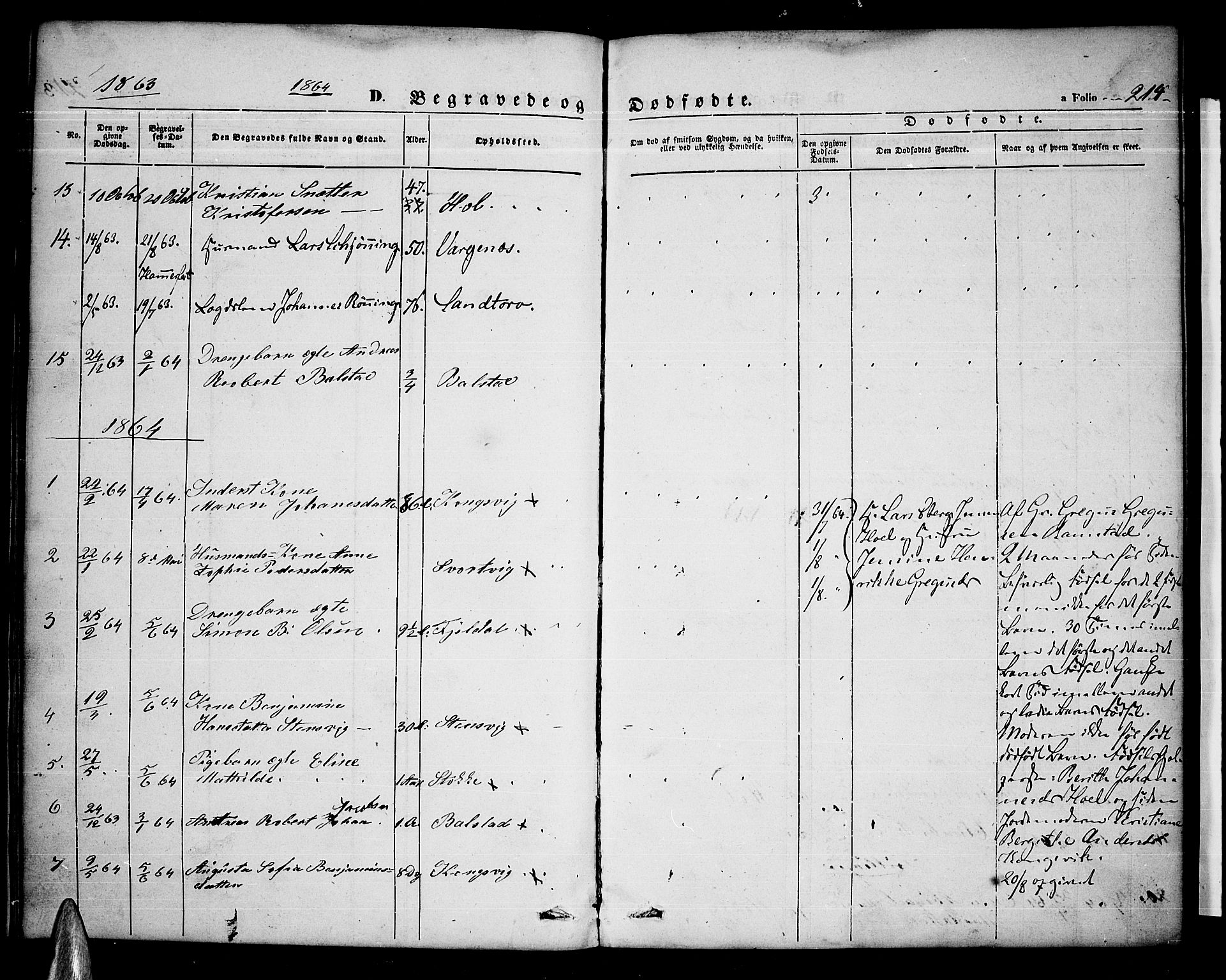 Ministerialprotokoller, klokkerbøker og fødselsregistre - Nordland, AV/SAT-A-1459/865/L0929: Parish register (copy) no. 865C01, 1840-1866, p. 214