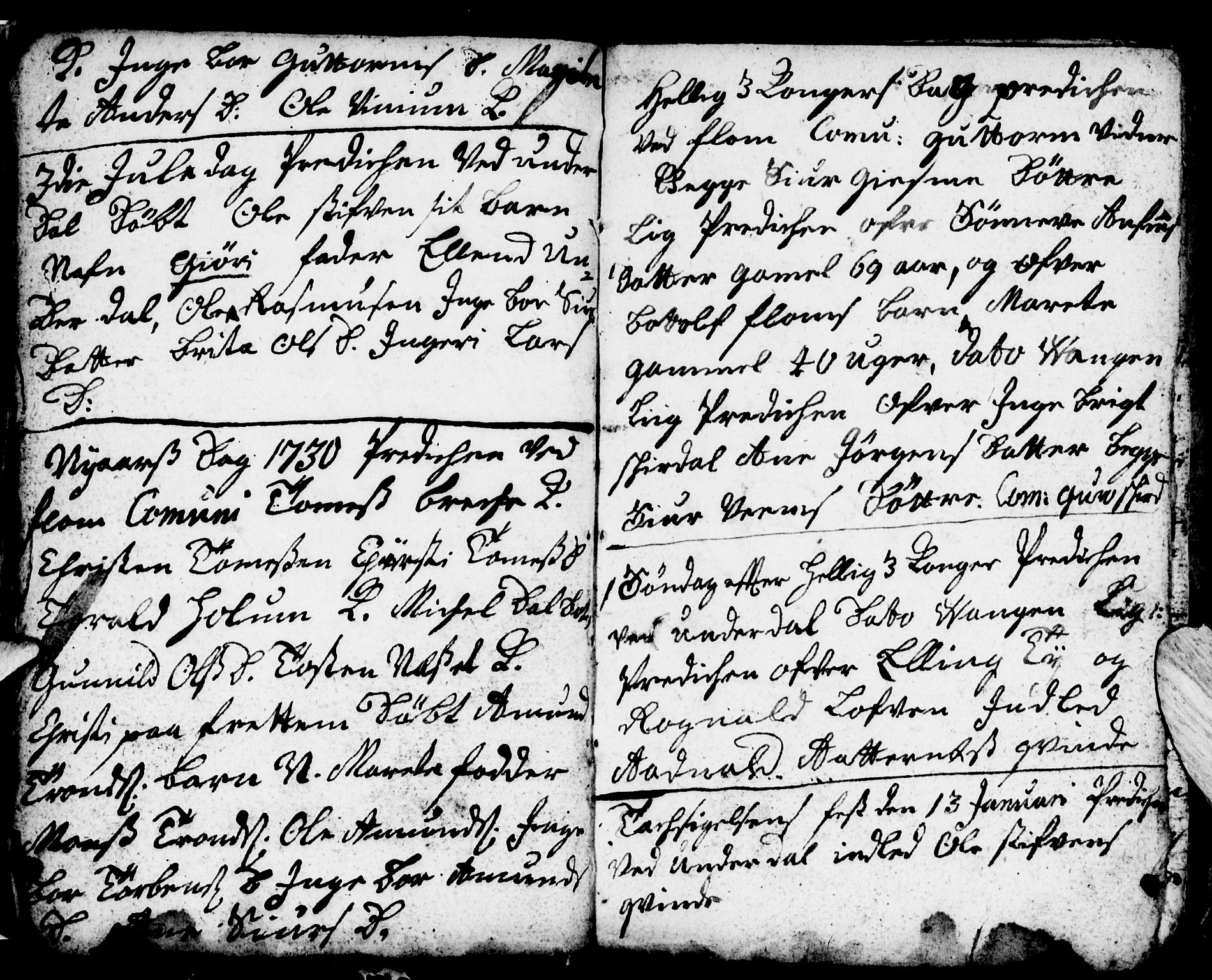 Aurland sokneprestembete, SAB/A-99937/H/Ha/Haa/L0002: Parish register (official) no. A 2, 1726-1734, p. 23