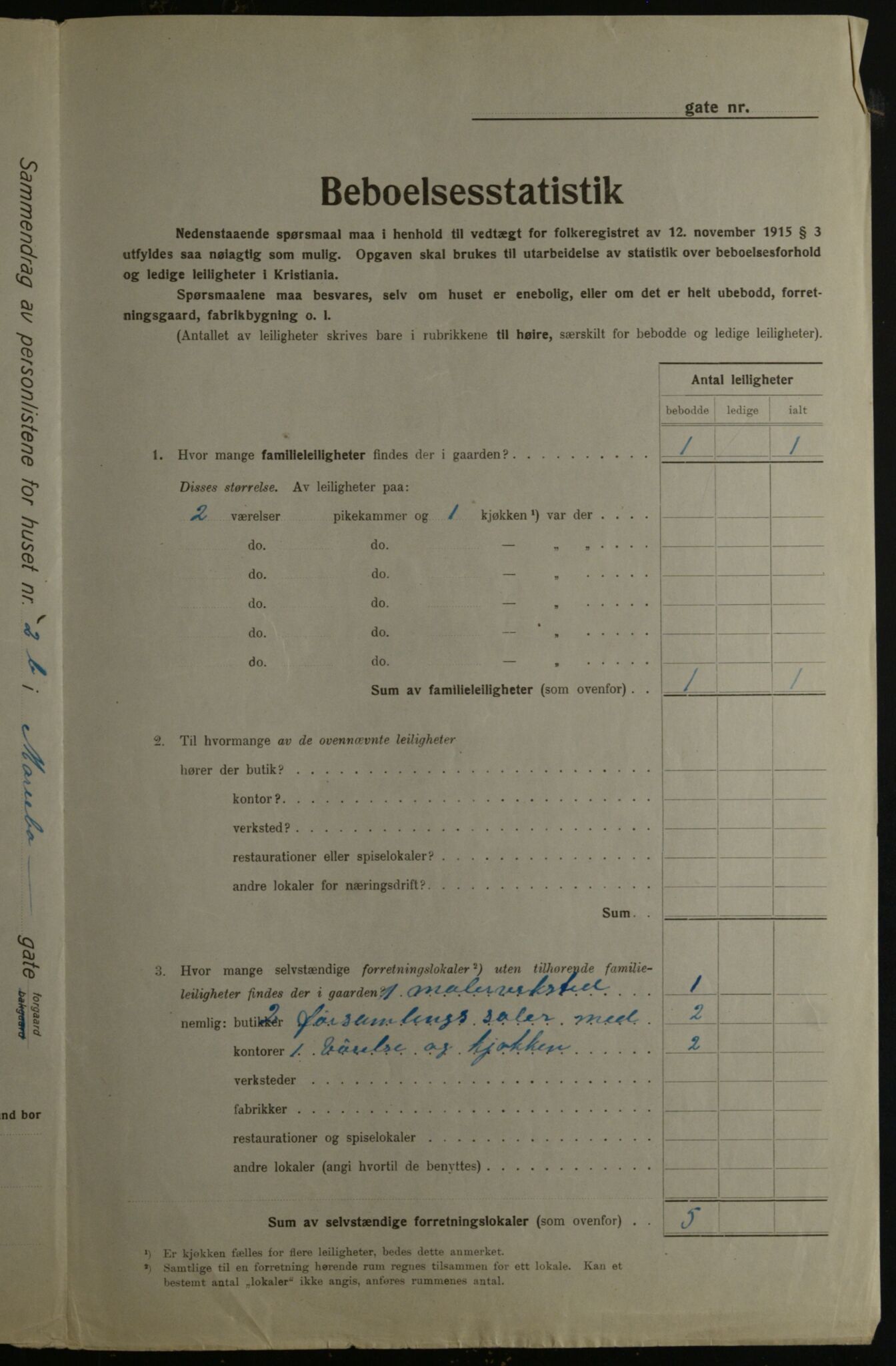 OBA, Municipal Census 1923 for Kristiania, 1923, p. 67226