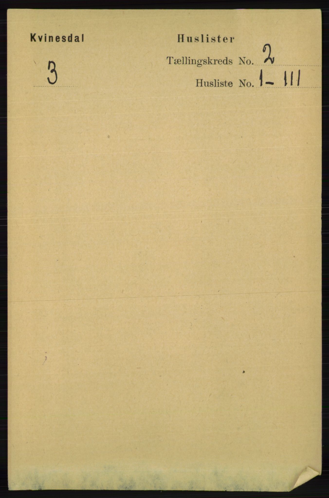 RA, 1891 census for 1037 Kvinesdal, 1891, p. 256