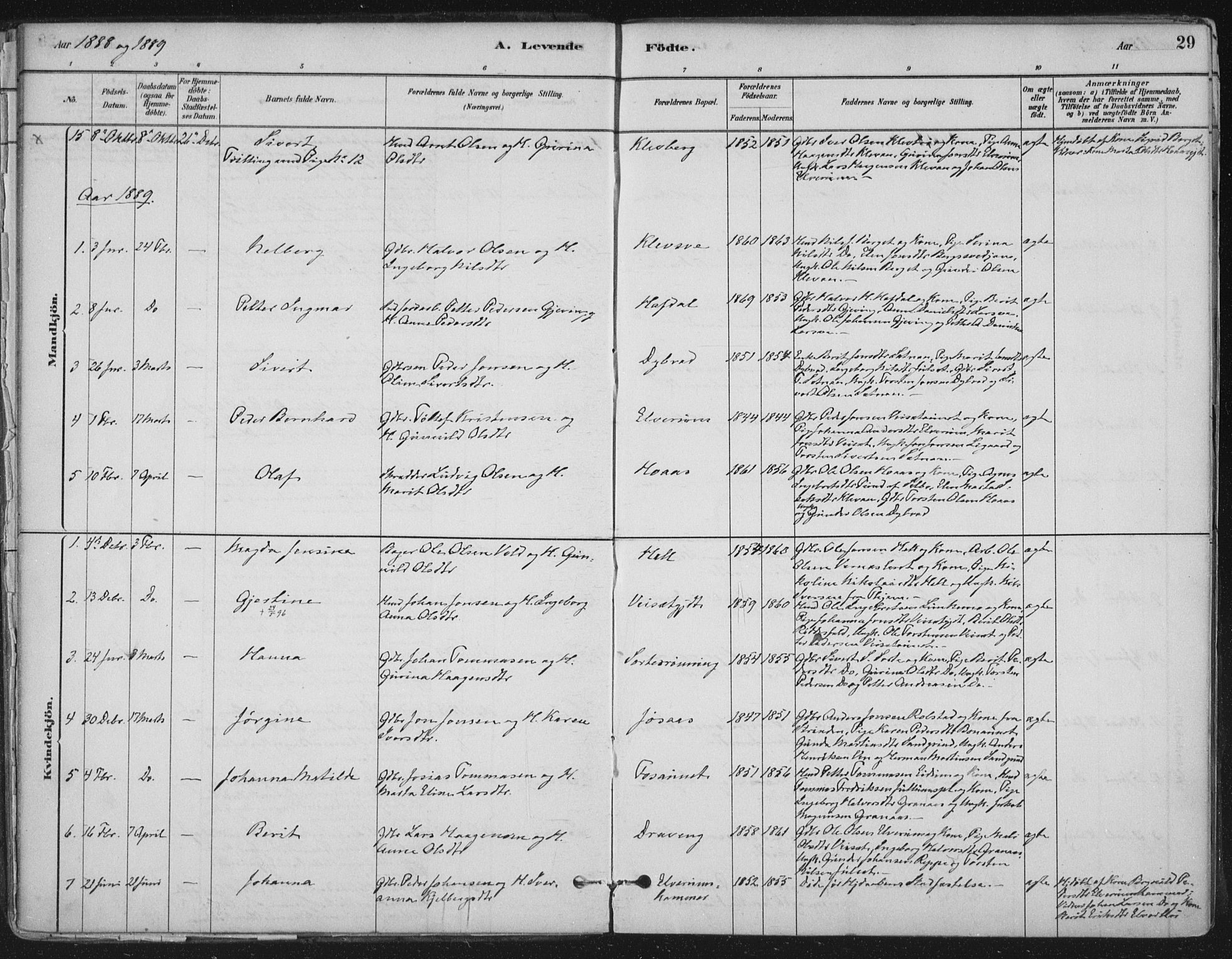 Ministerialprotokoller, klokkerbøker og fødselsregistre - Nord-Trøndelag, SAT/A-1458/710/L0095: Parish register (official) no. 710A01, 1880-1914, p. 29