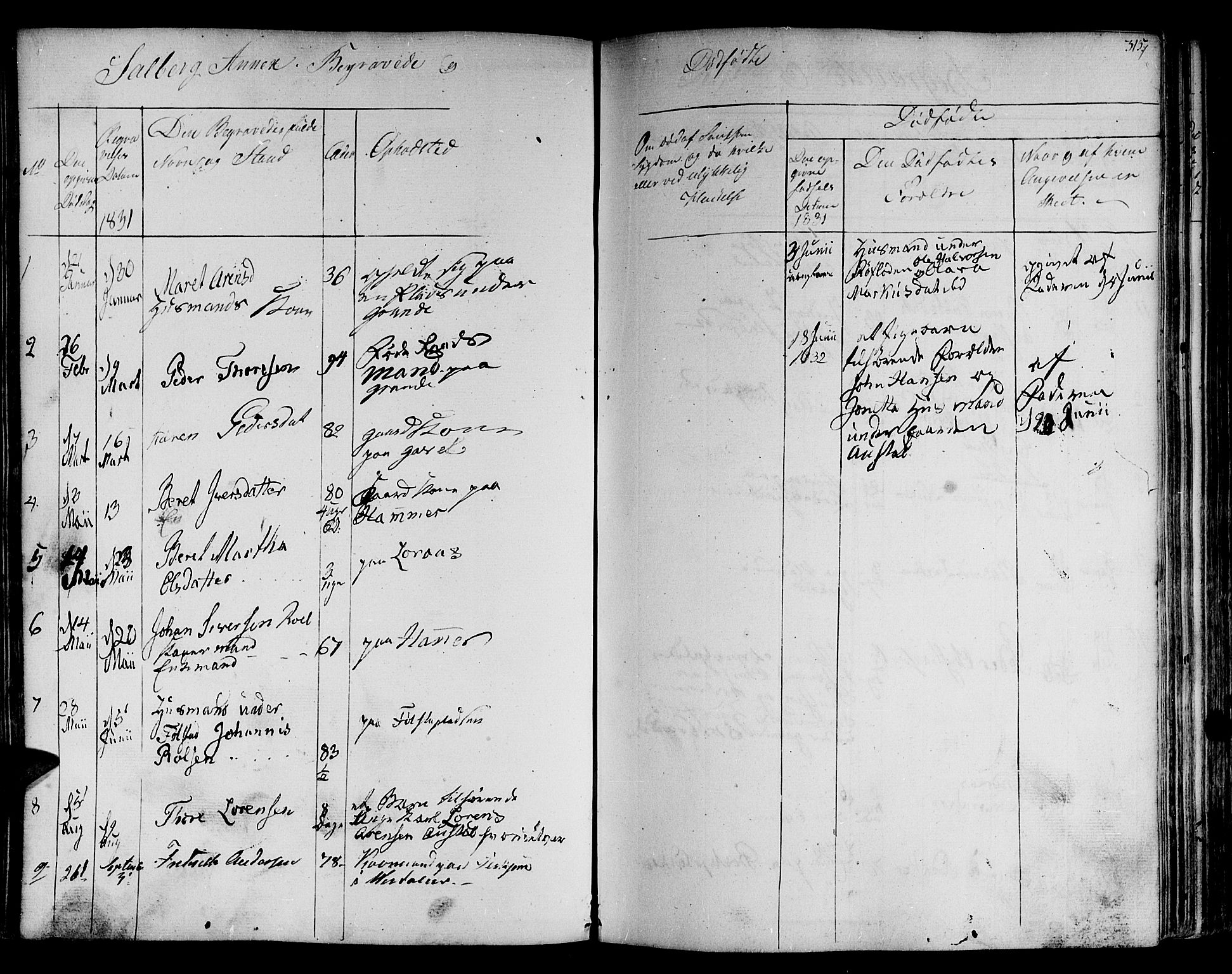 Ministerialprotokoller, klokkerbøker og fødselsregistre - Nord-Trøndelag, SAT/A-1458/730/L0277: Parish register (official) no. 730A06 /2, 1831-1839, p. 315