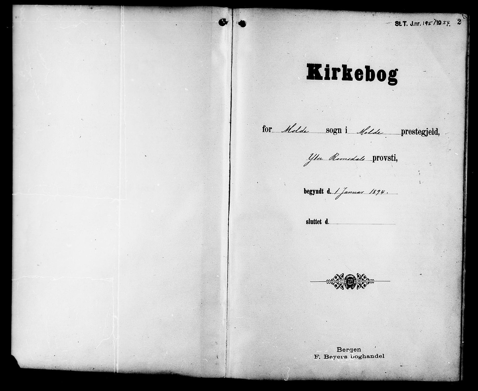 Ministerialprotokoller, klokkerbøker og fødselsregistre - Møre og Romsdal, SAT/A-1454/558/L0702: Parish register (copy) no. 558C03, 1894-1915, p. 2
