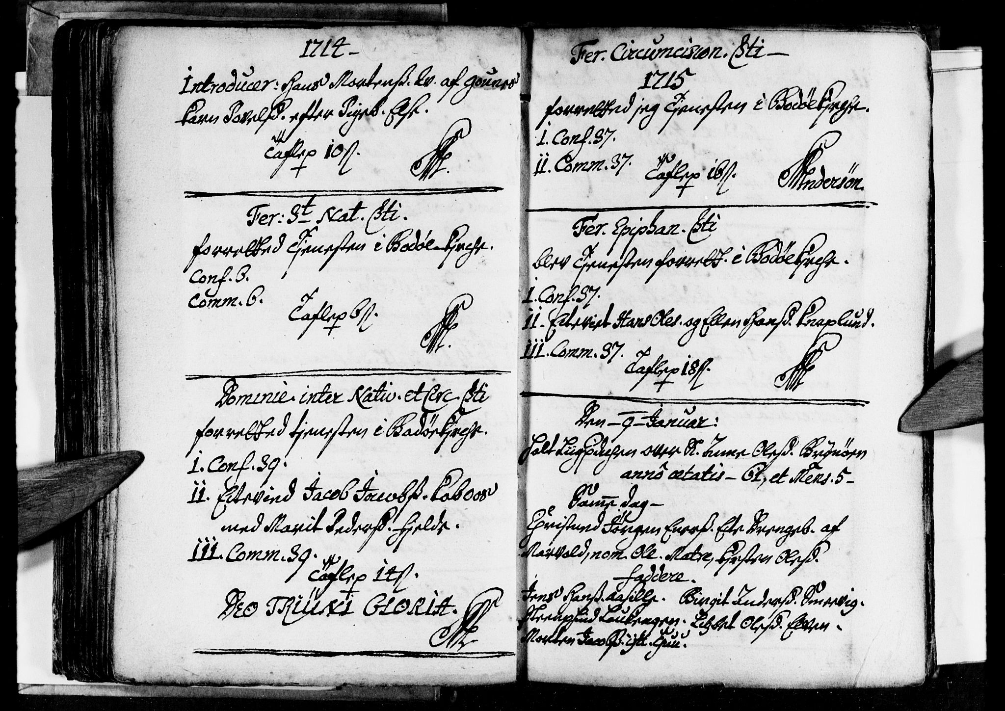 Ministerialprotokoller, klokkerbøker og fødselsregistre - Nordland, SAT/A-1459/801/L0001: Parish register (official) no. 801A01, 1713-1724