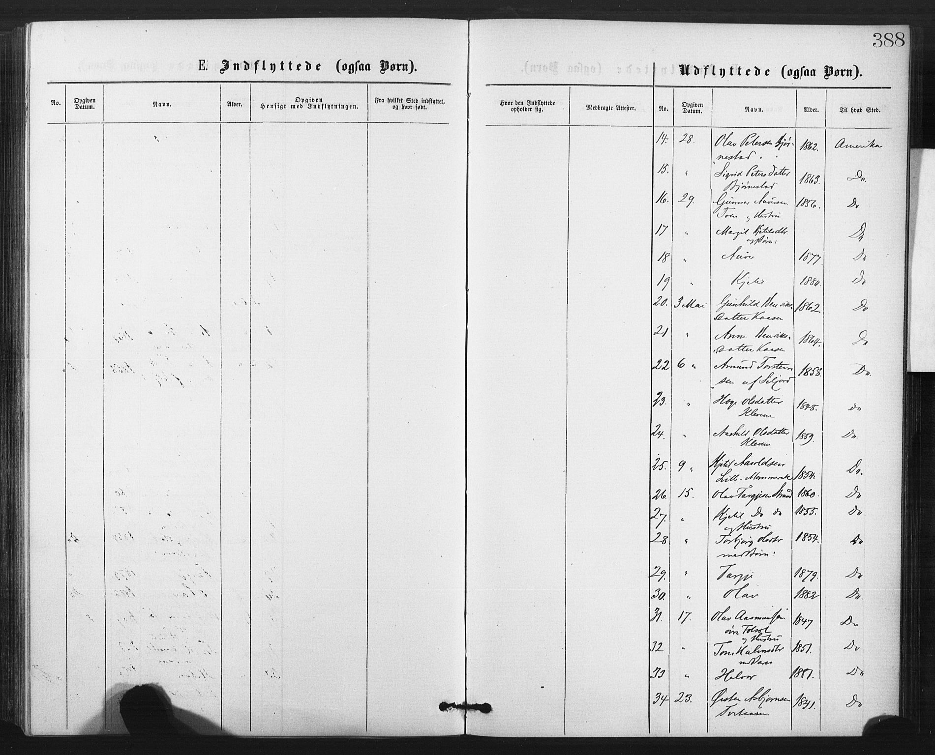 Fyresdal kirkebøker, SAKO/A-263/F/Fa/L0006: Parish register (official) no. I 6, 1872-1886, p. 388