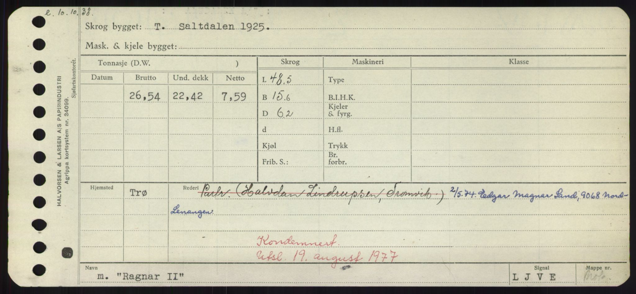 Sjøfartsdirektoratet med forløpere, Skipsmålingen, RA/S-1627/H/Hd/L0030: Fartøy, Q-Riv, p. 75