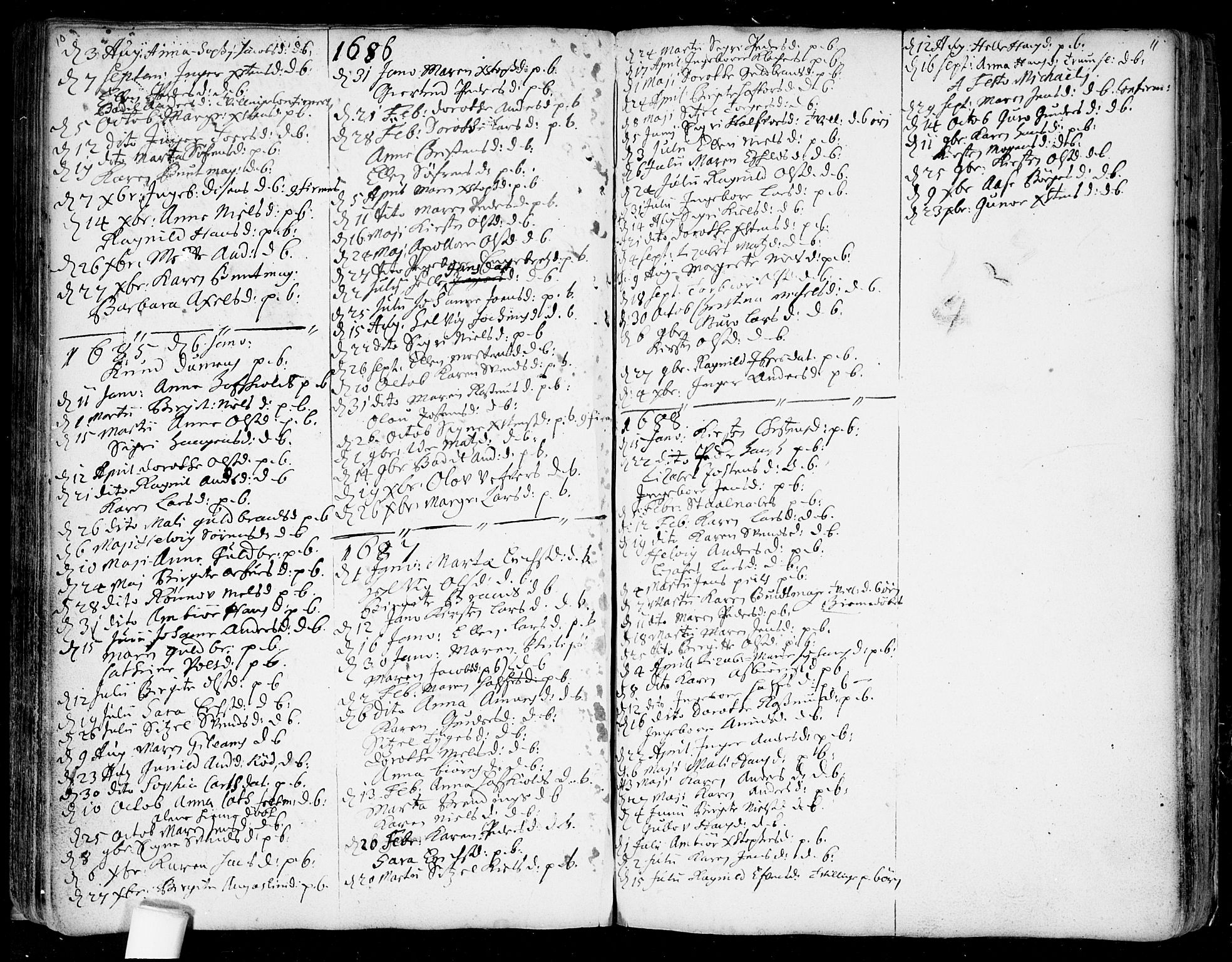 Aker prestekontor kirkebøker, AV/SAO-A-10861/F/L0001: Parish register (official) no. 1, 1656-1688