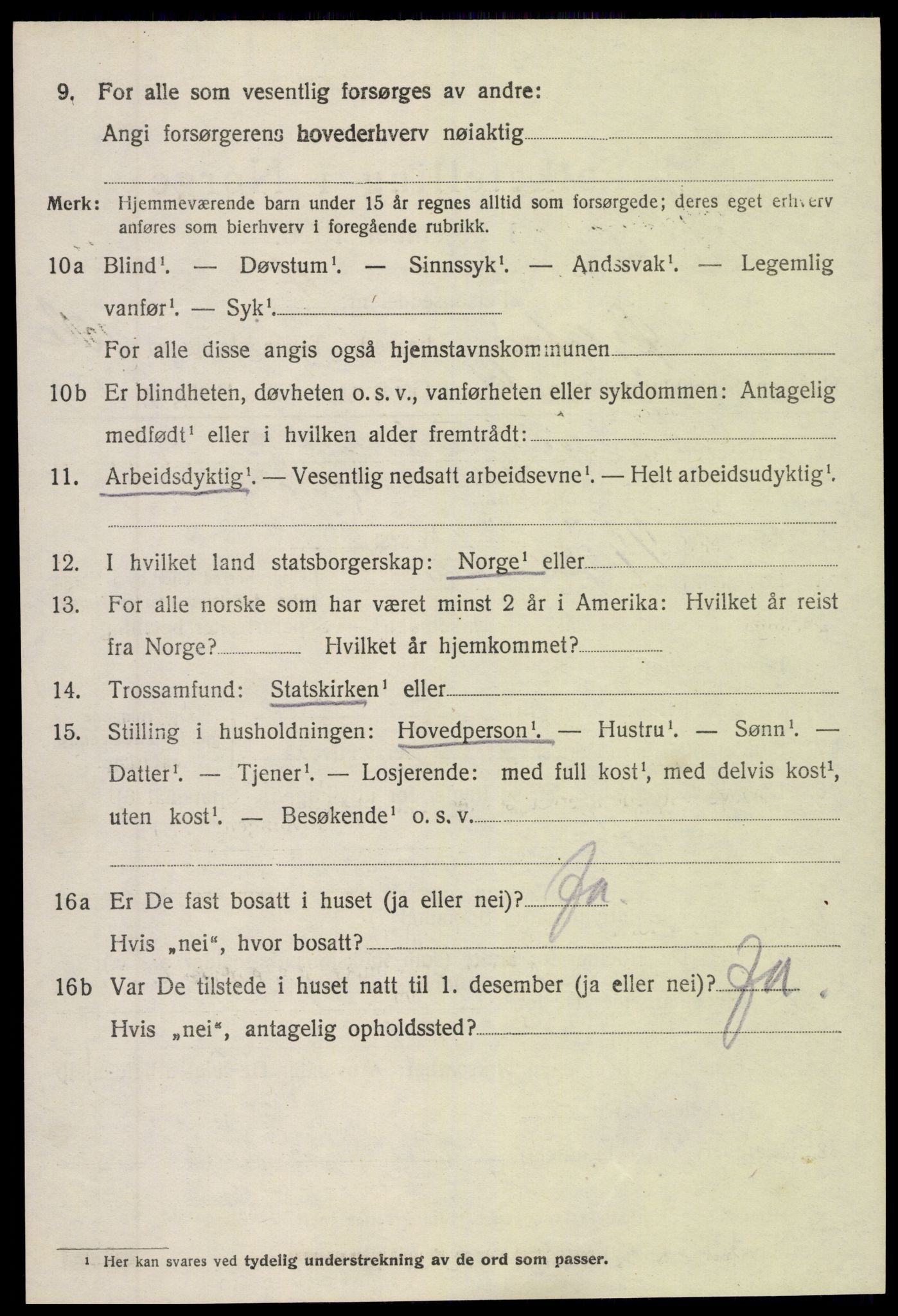 SAK, 1920 census for Øyestad, 1920, p. 8103