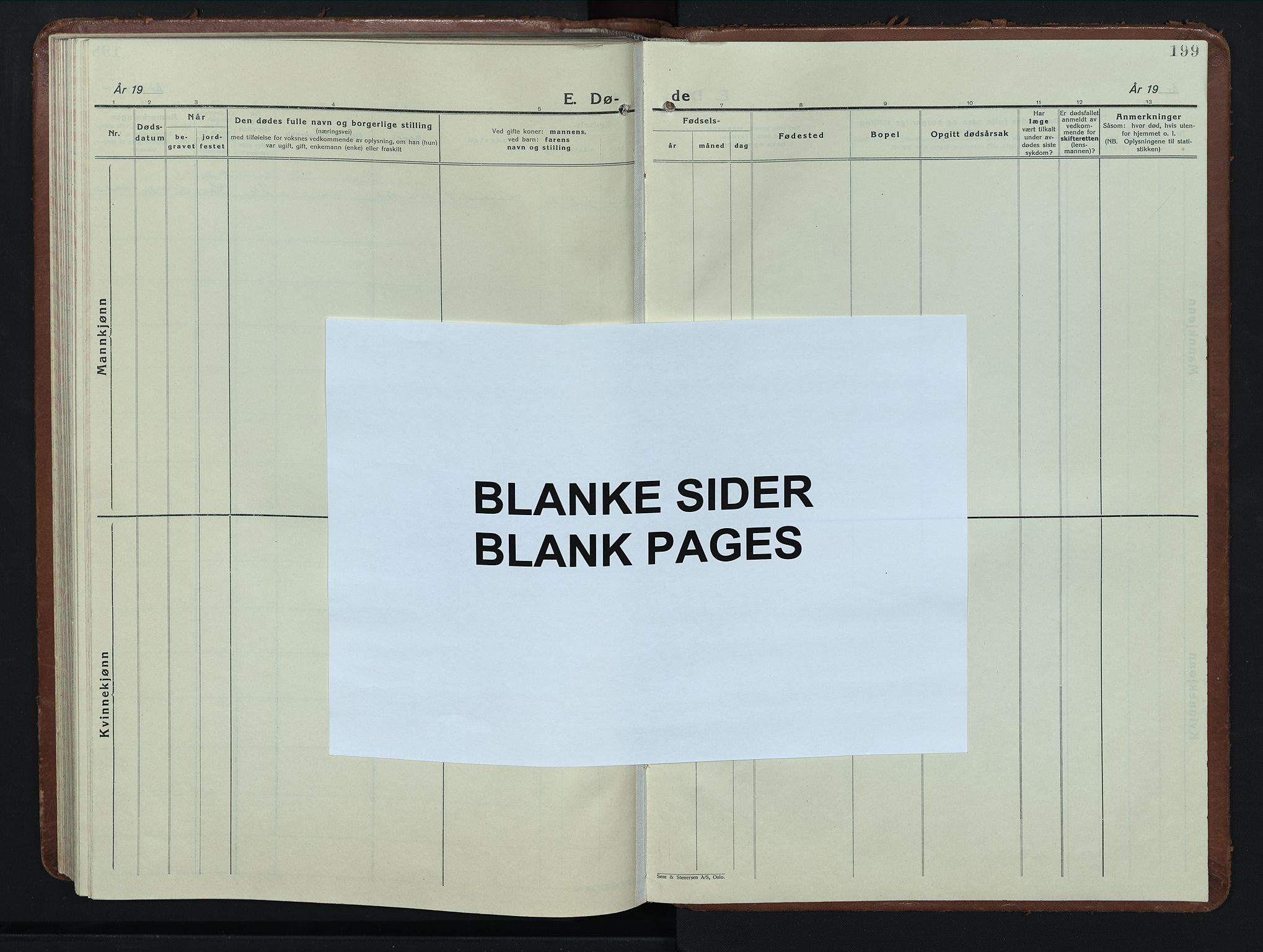 Stange prestekontor, AV/SAH-PREST-002/L/L0019: Parish register (copy) no. 19, 1929-1947, p. 199