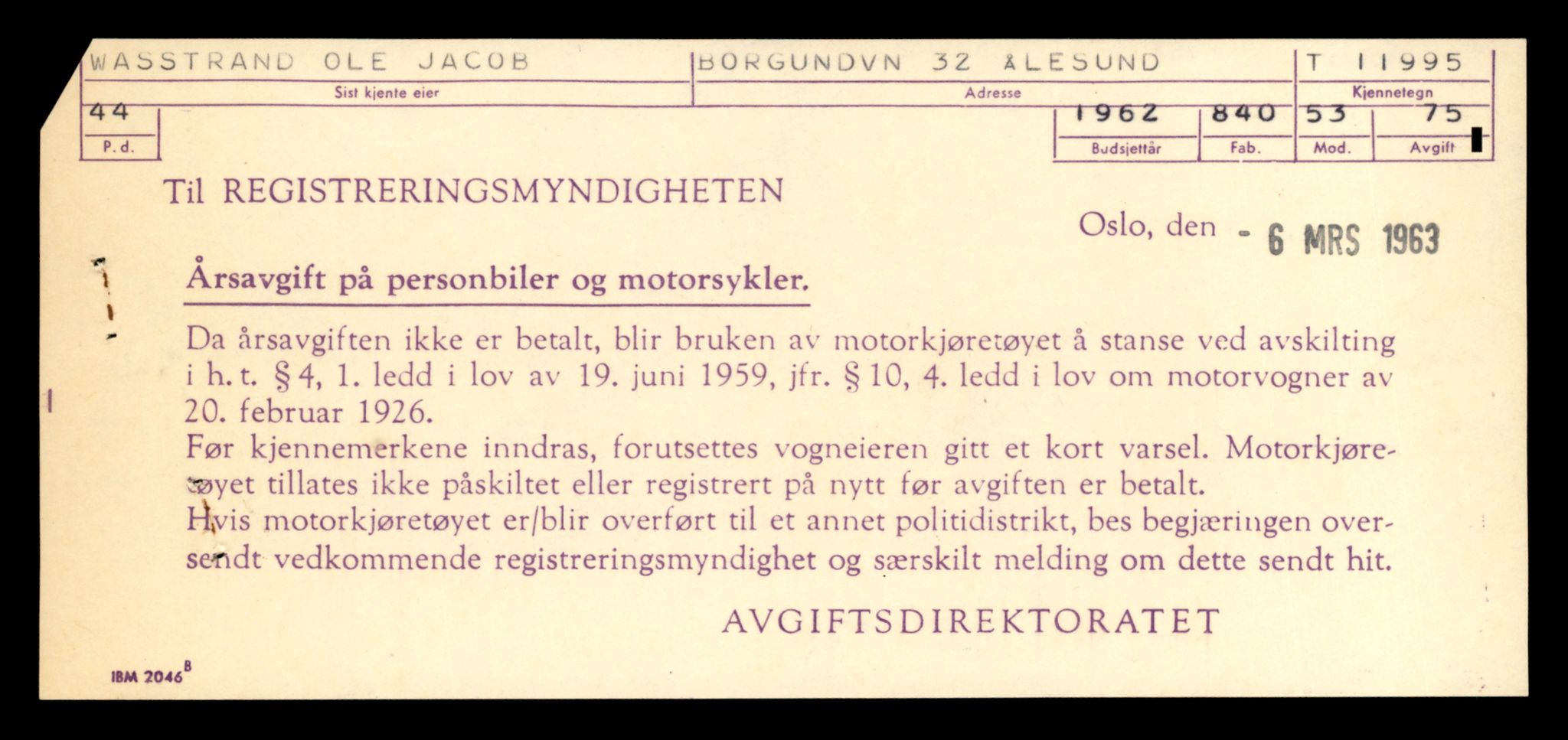 Møre og Romsdal vegkontor - Ålesund trafikkstasjon, AV/SAT-A-4099/F/Fe/L0031: Registreringskort for kjøretøy T 11800 - T 11996, 1927-1998, p. 3324