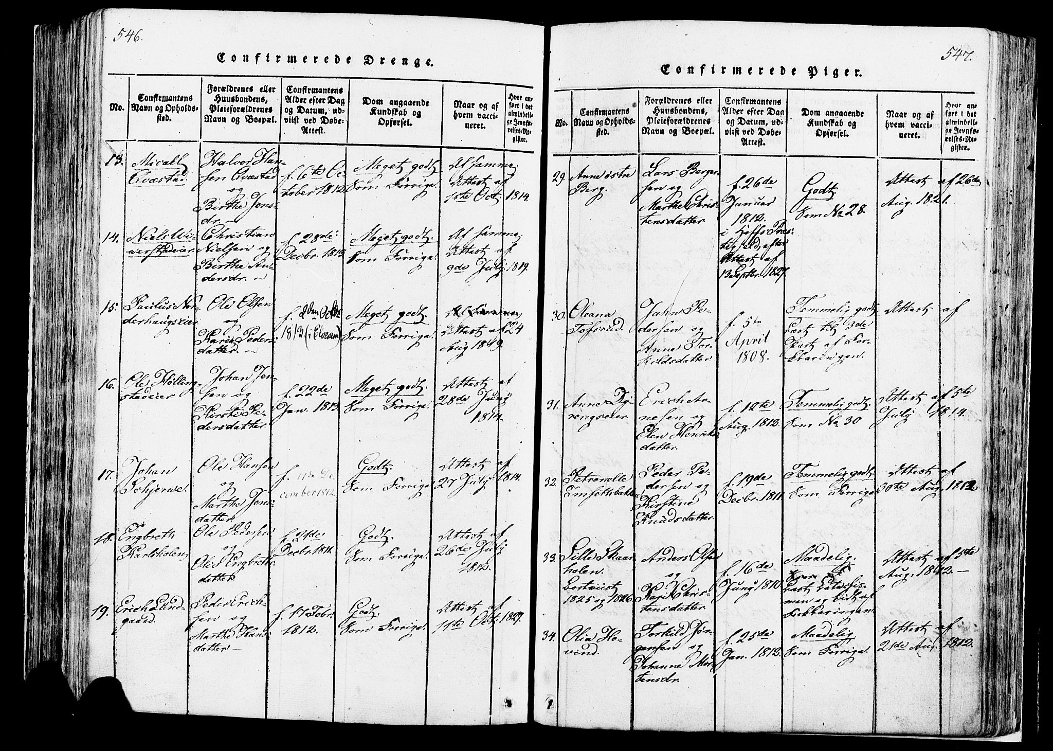 Løten prestekontor, AV/SAH-PREST-022/K/Ka/L0005: Parish register (official) no. 5, 1814-1832, p. 546-547