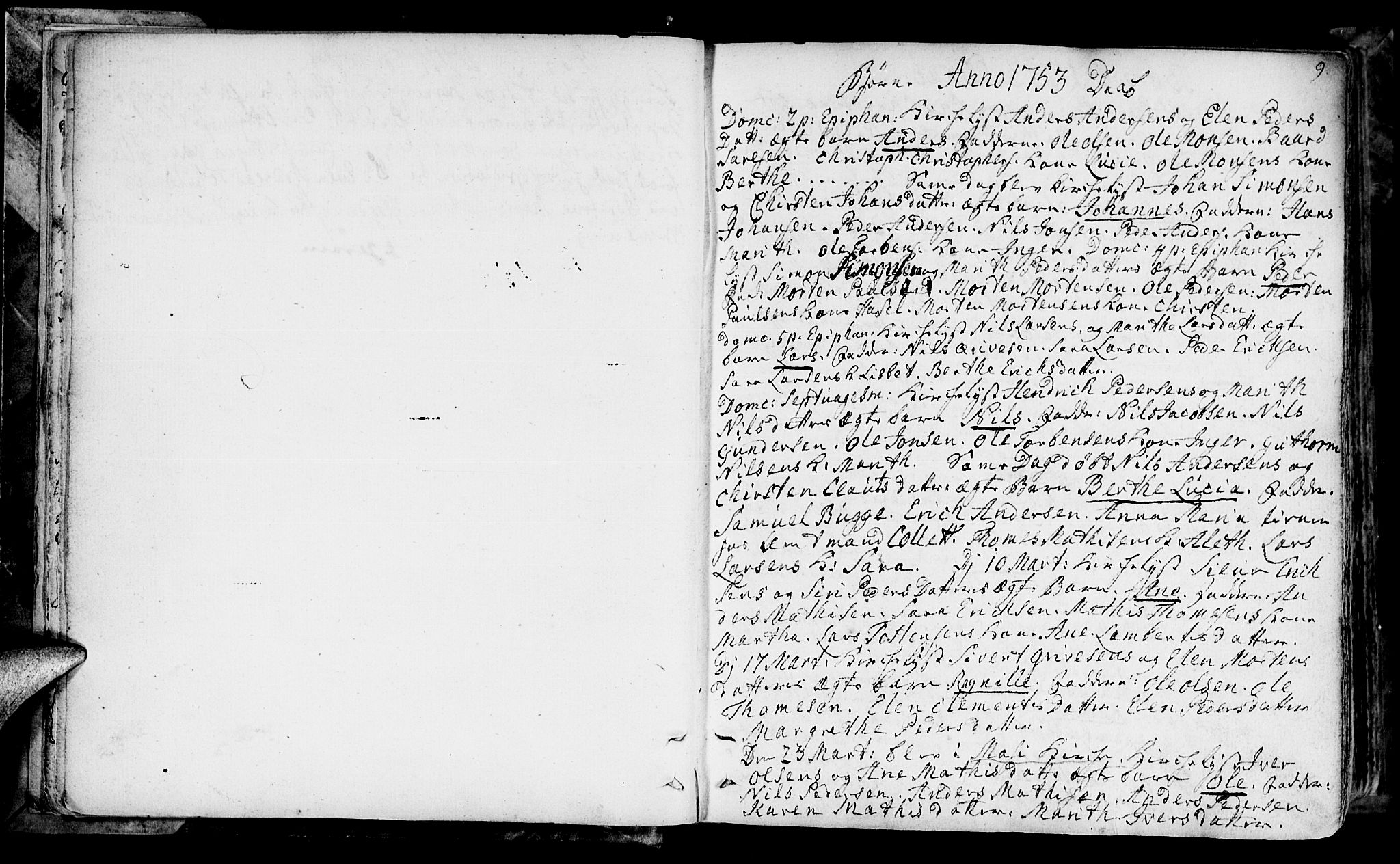 Talvik sokneprestkontor, SATØ/S-1337/H/Ha/L0004kirke: Parish register (official) no. 4, 1752-1772, p. 9