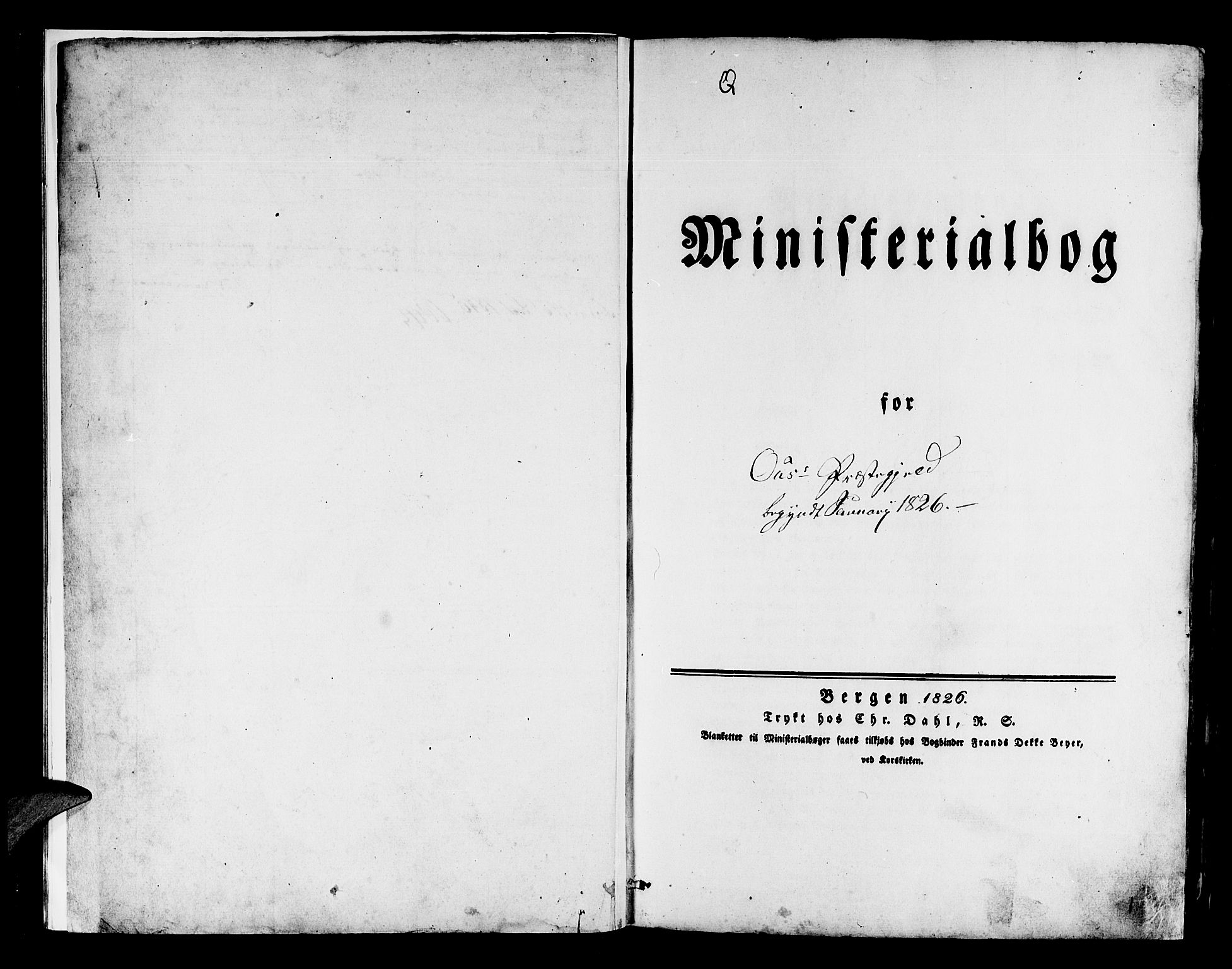 Os sokneprestembete, SAB/A-99929: Parish register (official) no. A 14, 1826-1839