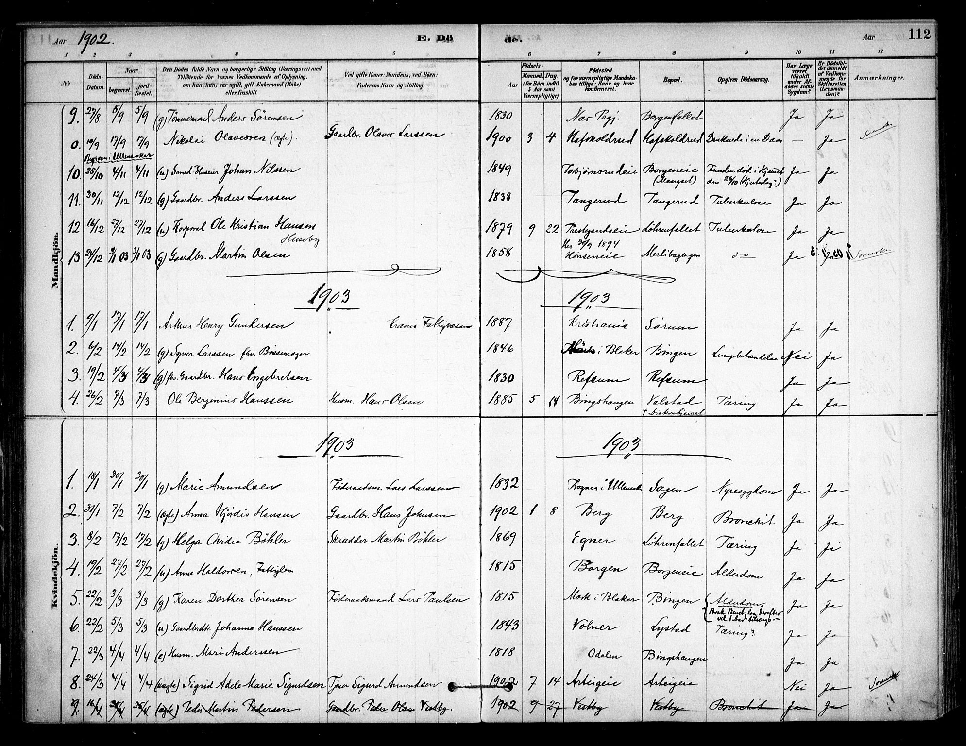 Sørum prestekontor Kirkebøker, SAO/A-10303/F/Fa/L0008: Parish register (official) no. I 8, 1878-1914, p. 112