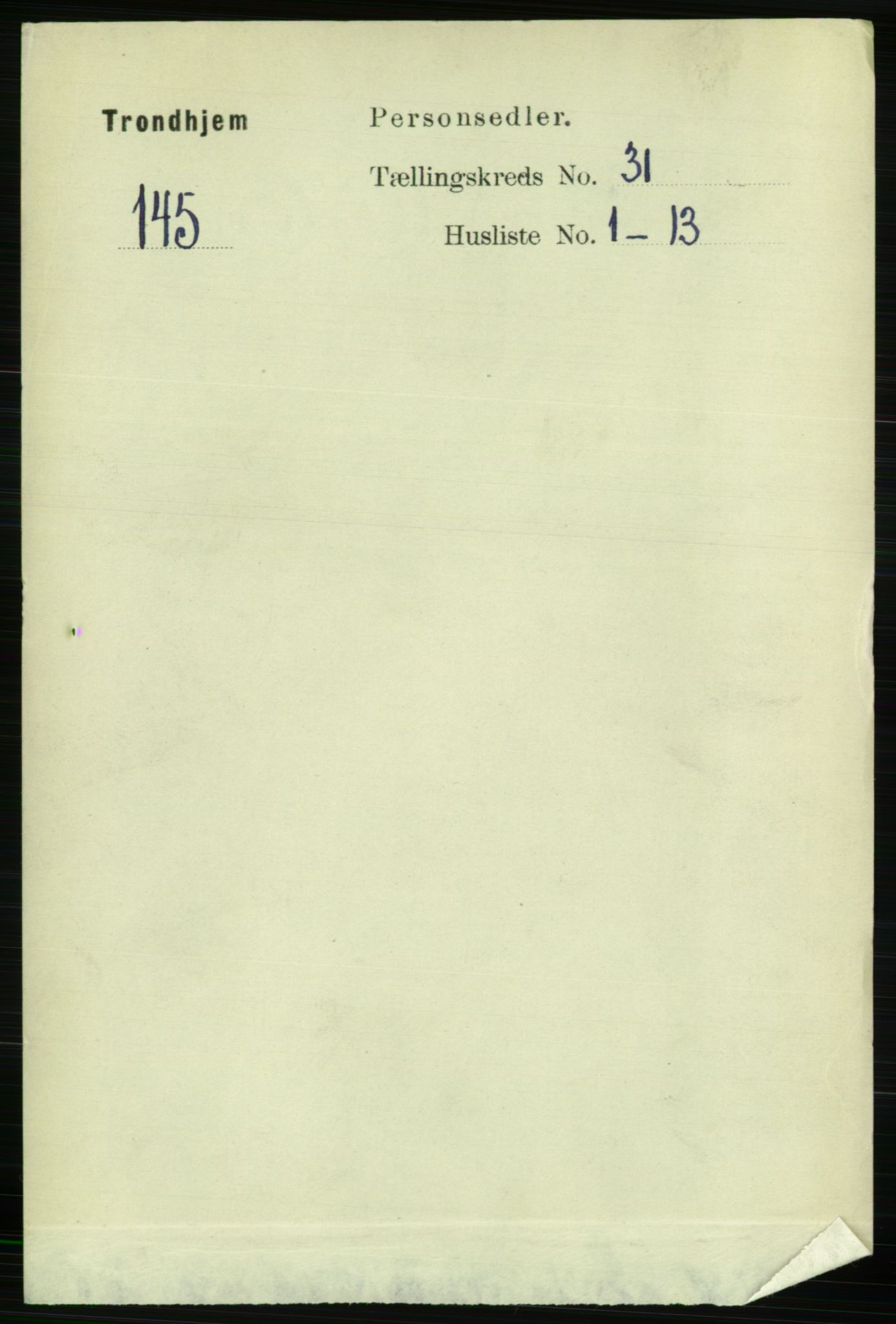 RA, 1891 census for 1601 Trondheim, 1891, p. 23204