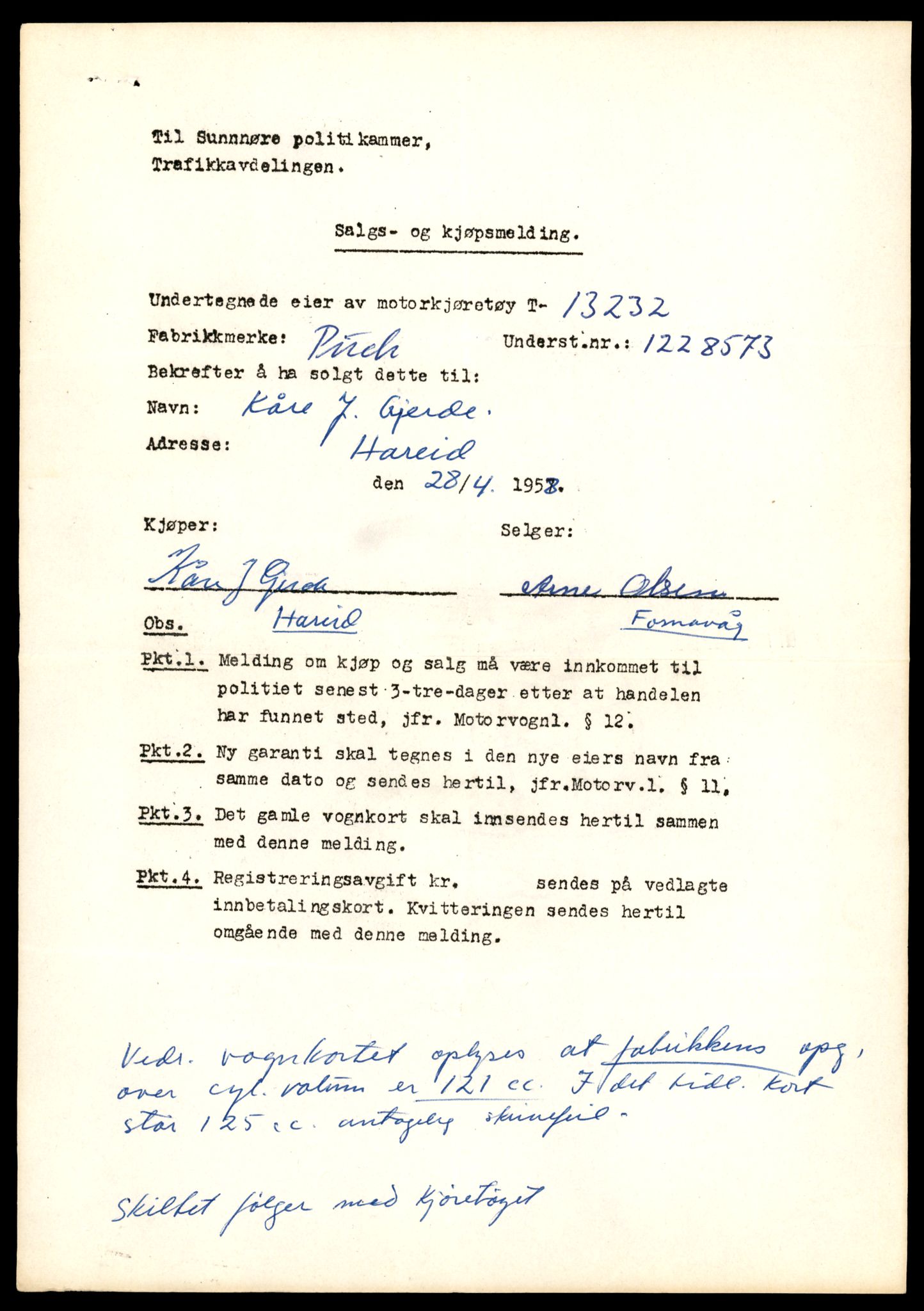 Møre og Romsdal vegkontor - Ålesund trafikkstasjon, AV/SAT-A-4099/F/Fe/L0038: Registreringskort for kjøretøy T 13180 - T 13360, 1927-1998, p. 935
