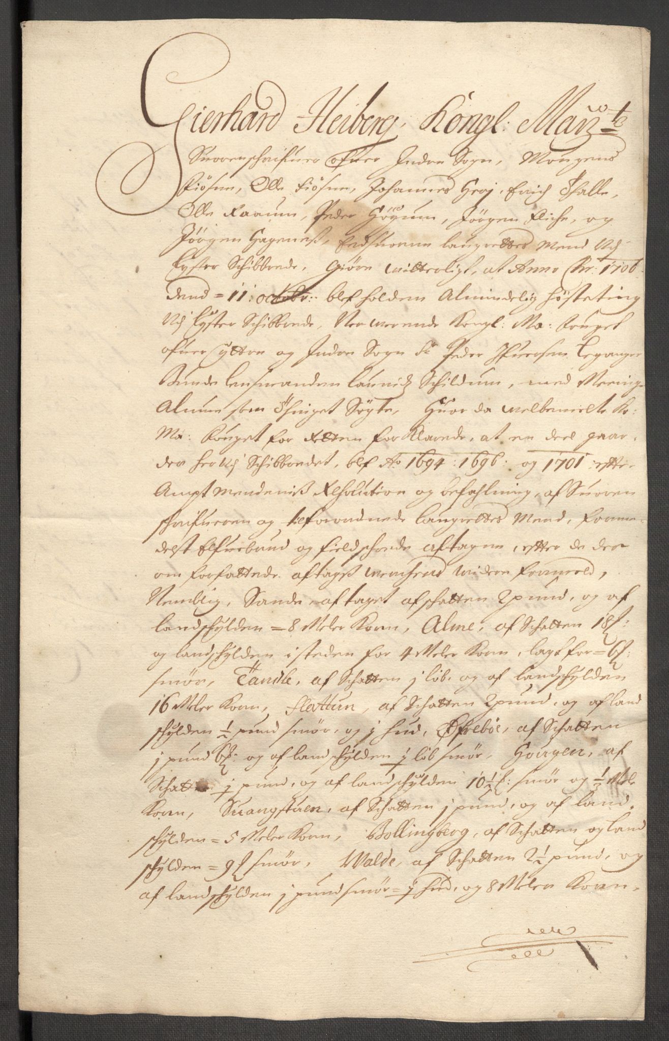 Rentekammeret inntil 1814, Reviderte regnskaper, Fogderegnskap, RA/EA-4092/R52/L3314: Fogderegnskap Sogn, 1705-1707, p. 387