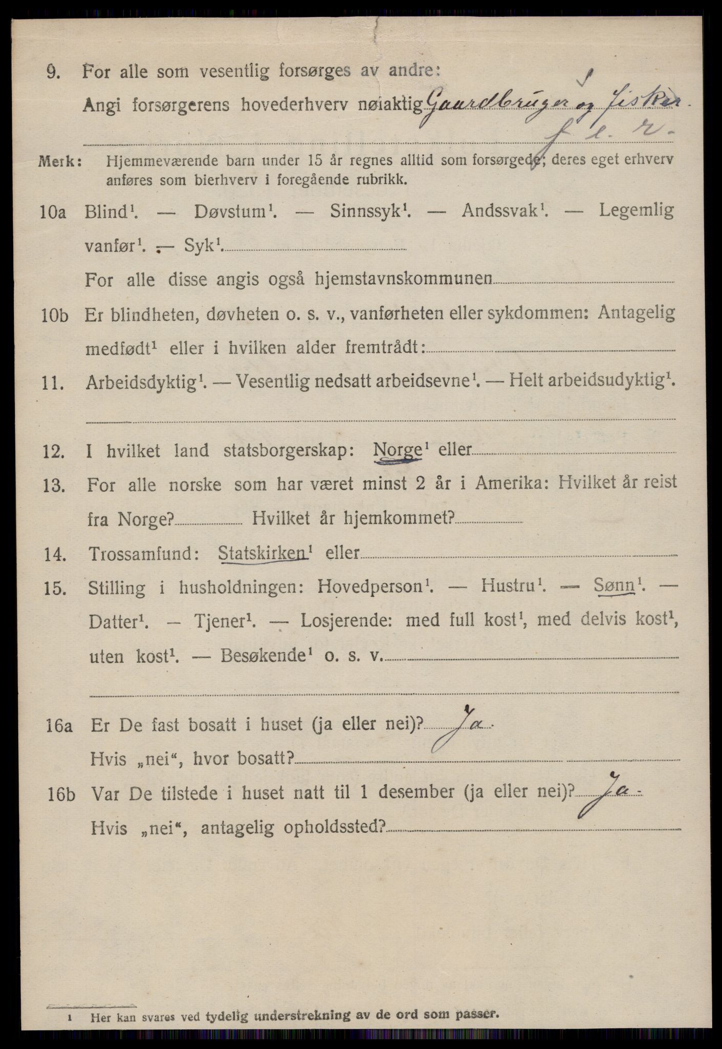 SAT, 1920 census for Giske, 1920, p. 3637