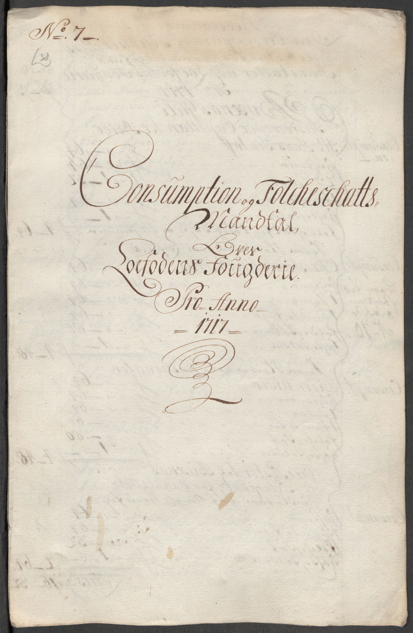 Rentekammeret inntil 1814, Reviderte regnskaper, Fogderegnskap, AV/RA-EA-4092/R67/L4683: Fogderegnskap Vesterålen, Andenes og Lofoten, 1717, p. 85