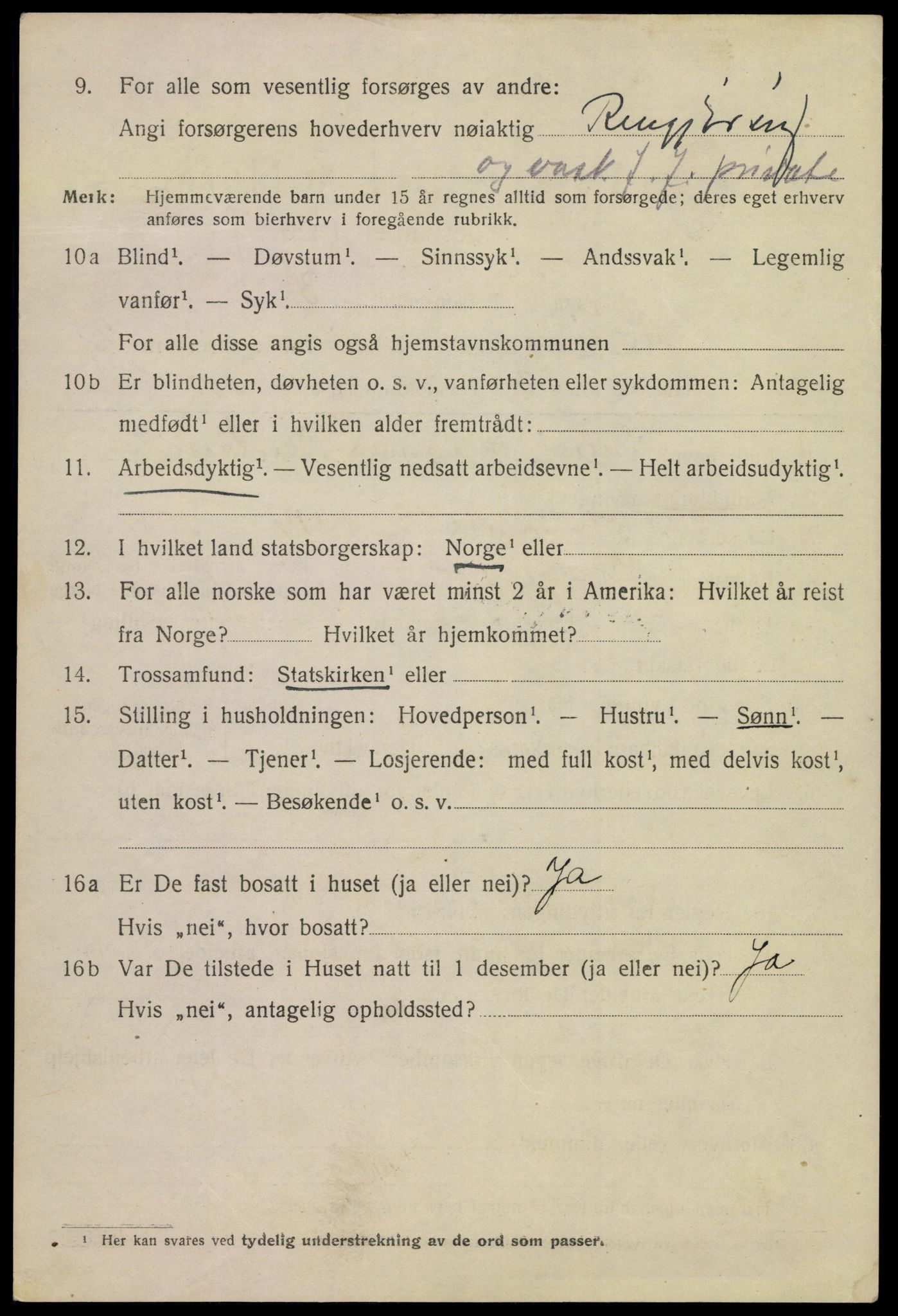 SAKO, 1920 census for Kragerø, 1920, p. 5752