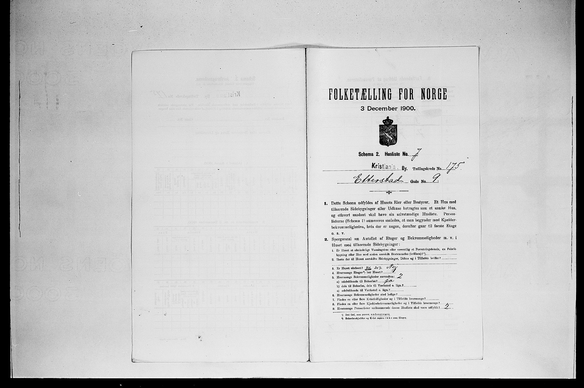 SAO, 1900 census for Kristiania, 1900, p. 21206