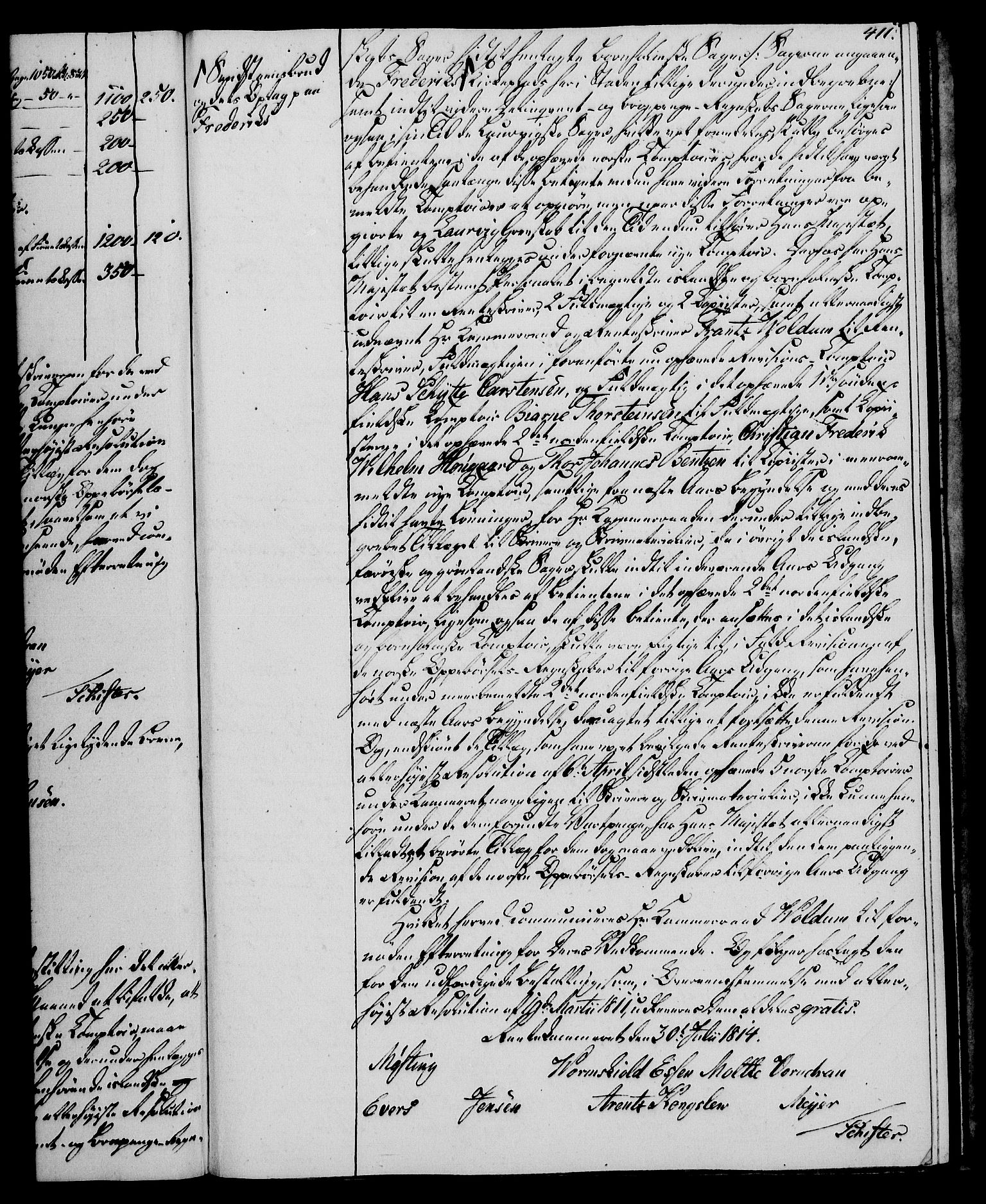 Rentekammeret, Kammerkanselliet, AV/RA-EA-3111/G/Gg/Gga/L0020: Norsk ekspedisjonsprotokoll med register (merket RK 53.20), 1811-1814, p. 411