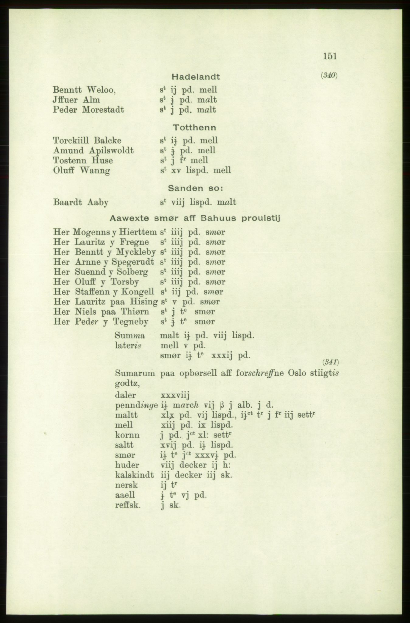 Publikasjoner utgitt av Arkivverket, PUBL/PUBL-001/C/0001: Bind 1: Rekneskap for Akershus len 1557-1558, 1557-1558, p. 151